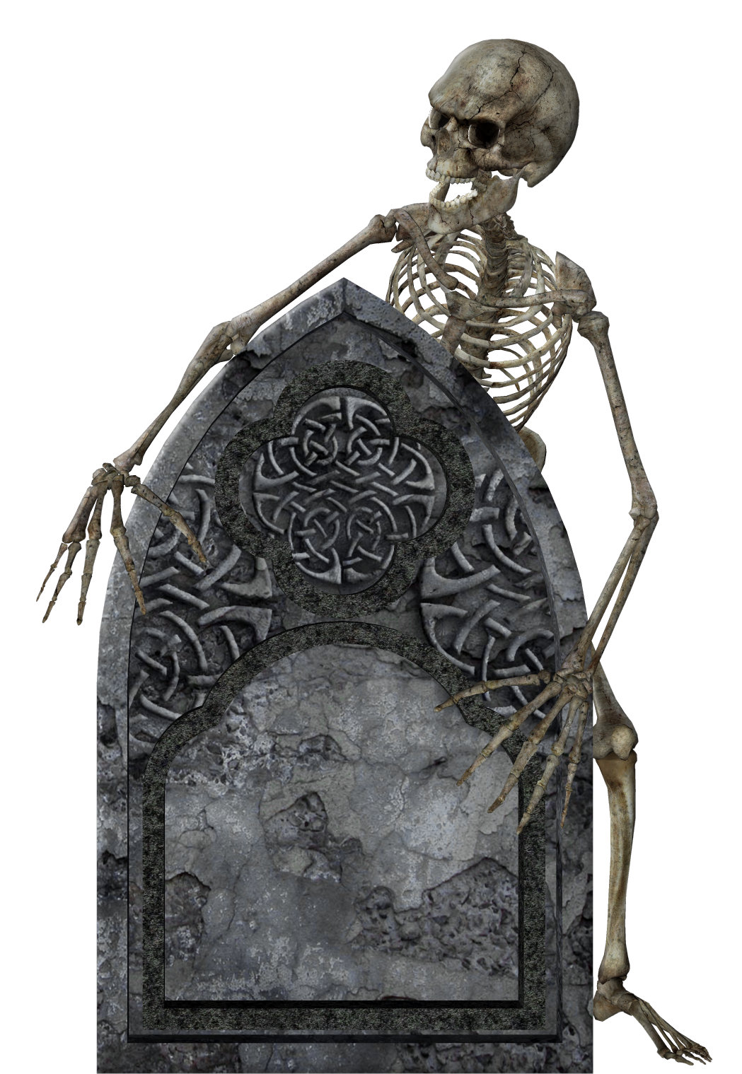Skeleton with Tombstone Transparent Picture | Gallery Yopriceville