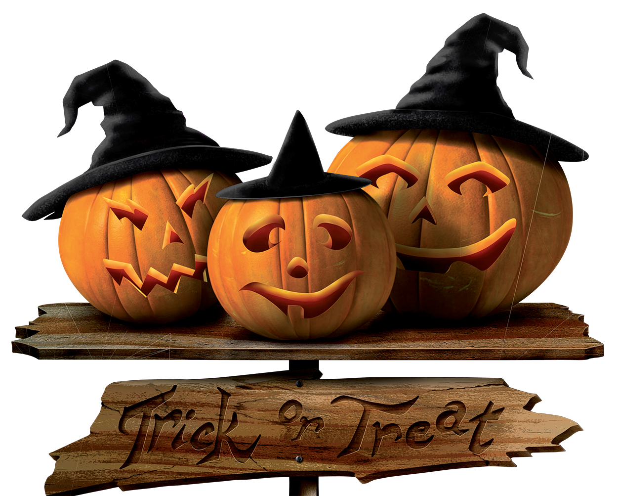 halloween trick or treating clipart free