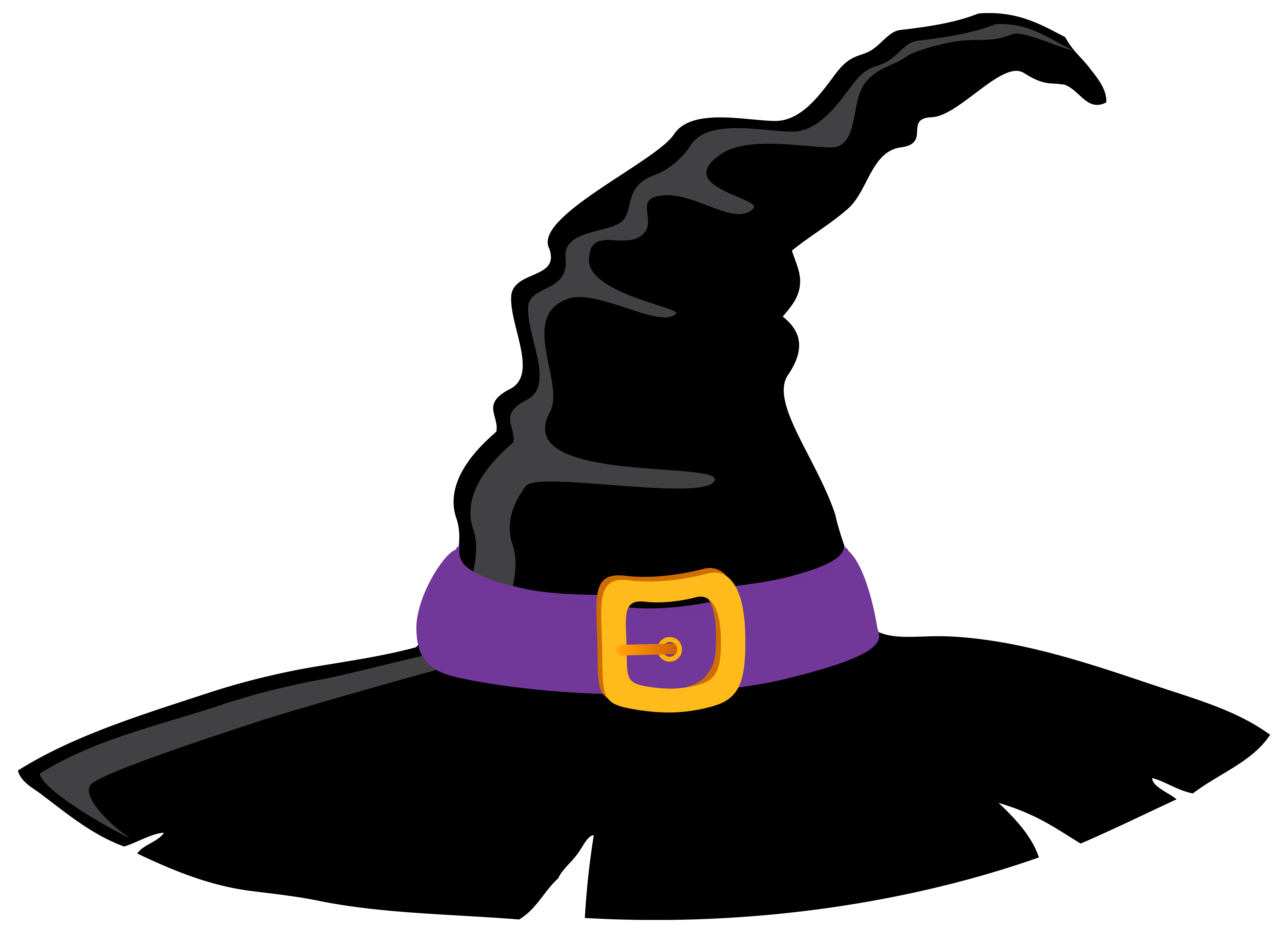 black icon witch hat halloween