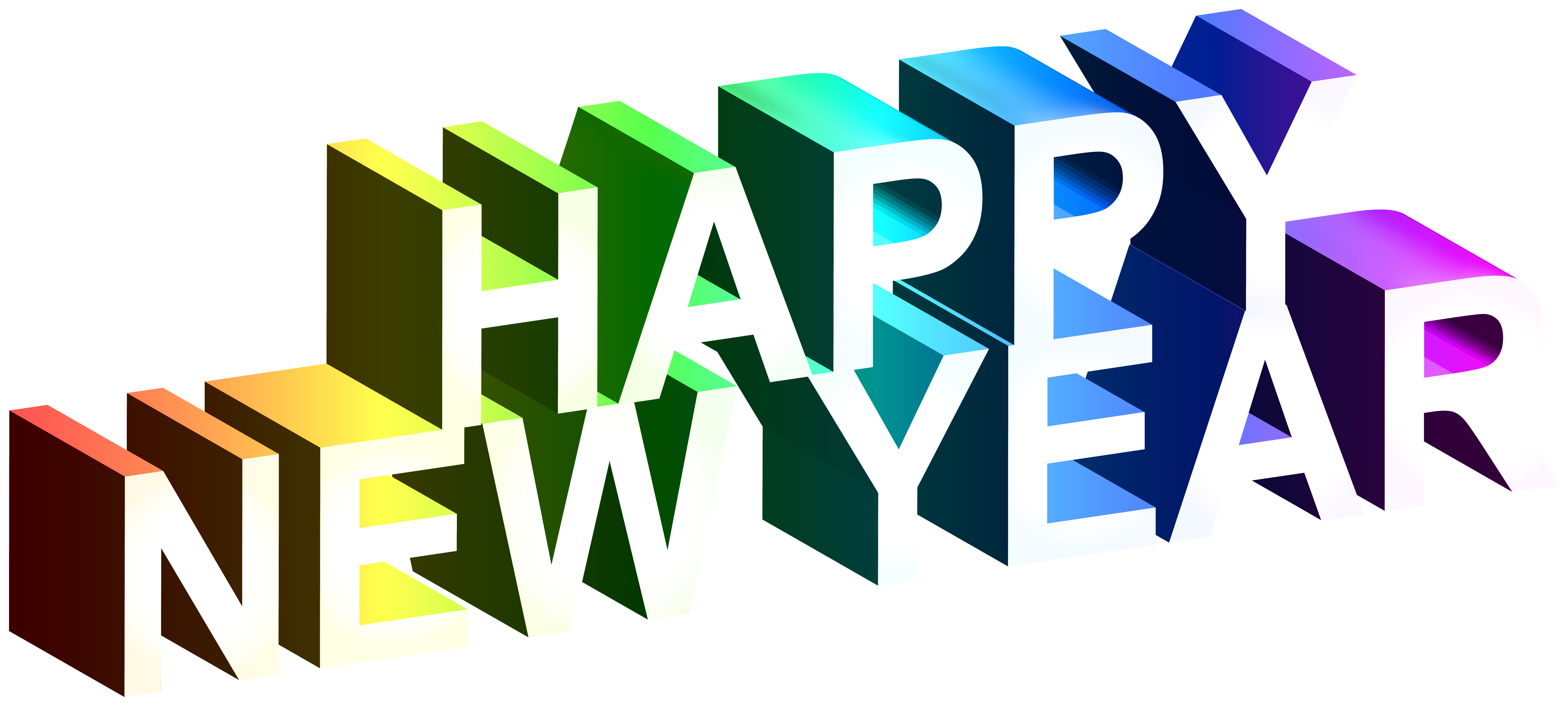 Happy New Year 3D Text PNG Clipart | Gallery Yopriceville ...