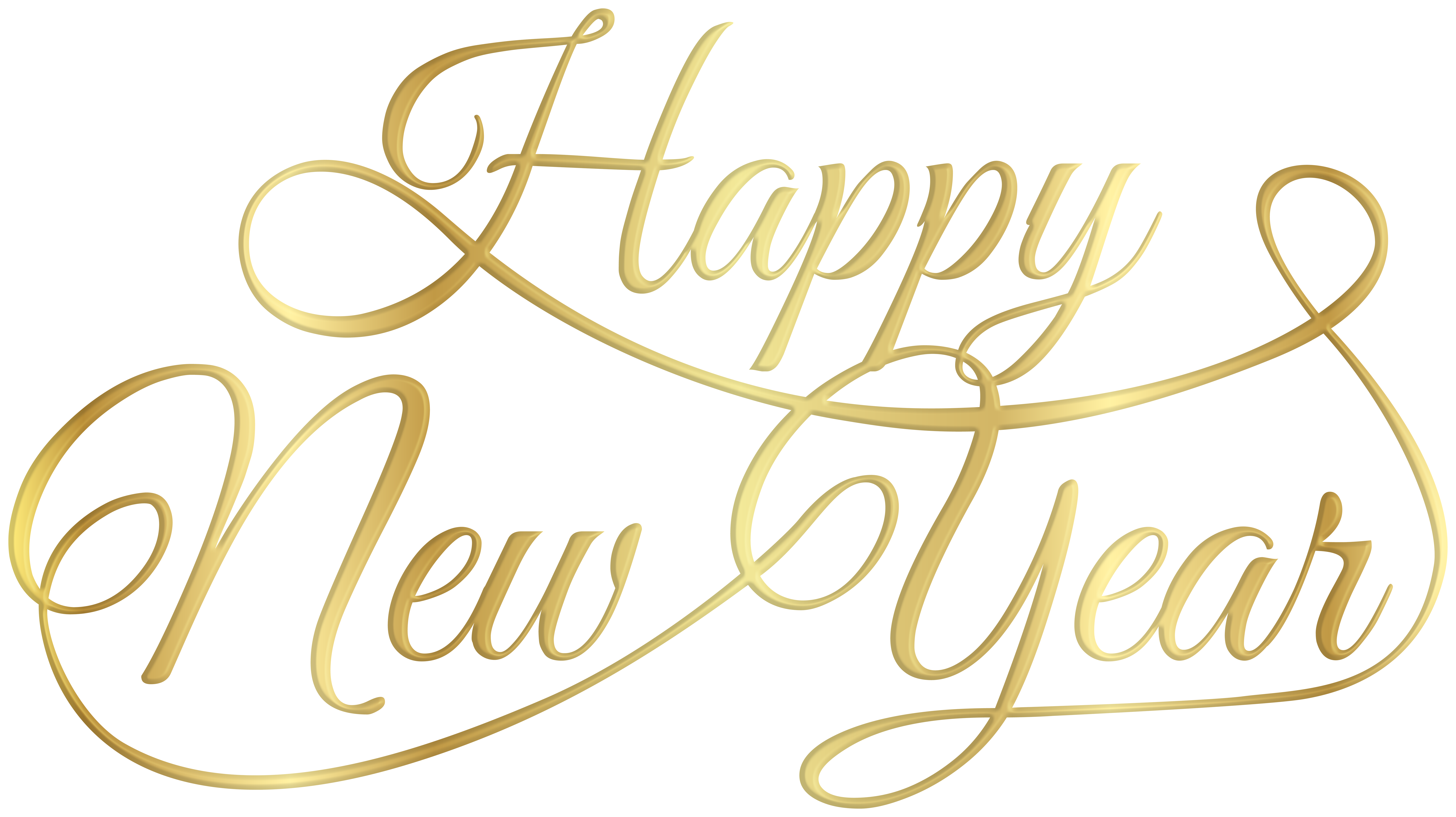 Happy New Year Golden Text Png Clipart Gallery Yopriceville High Quality Images And Transparent Png Free Clipart