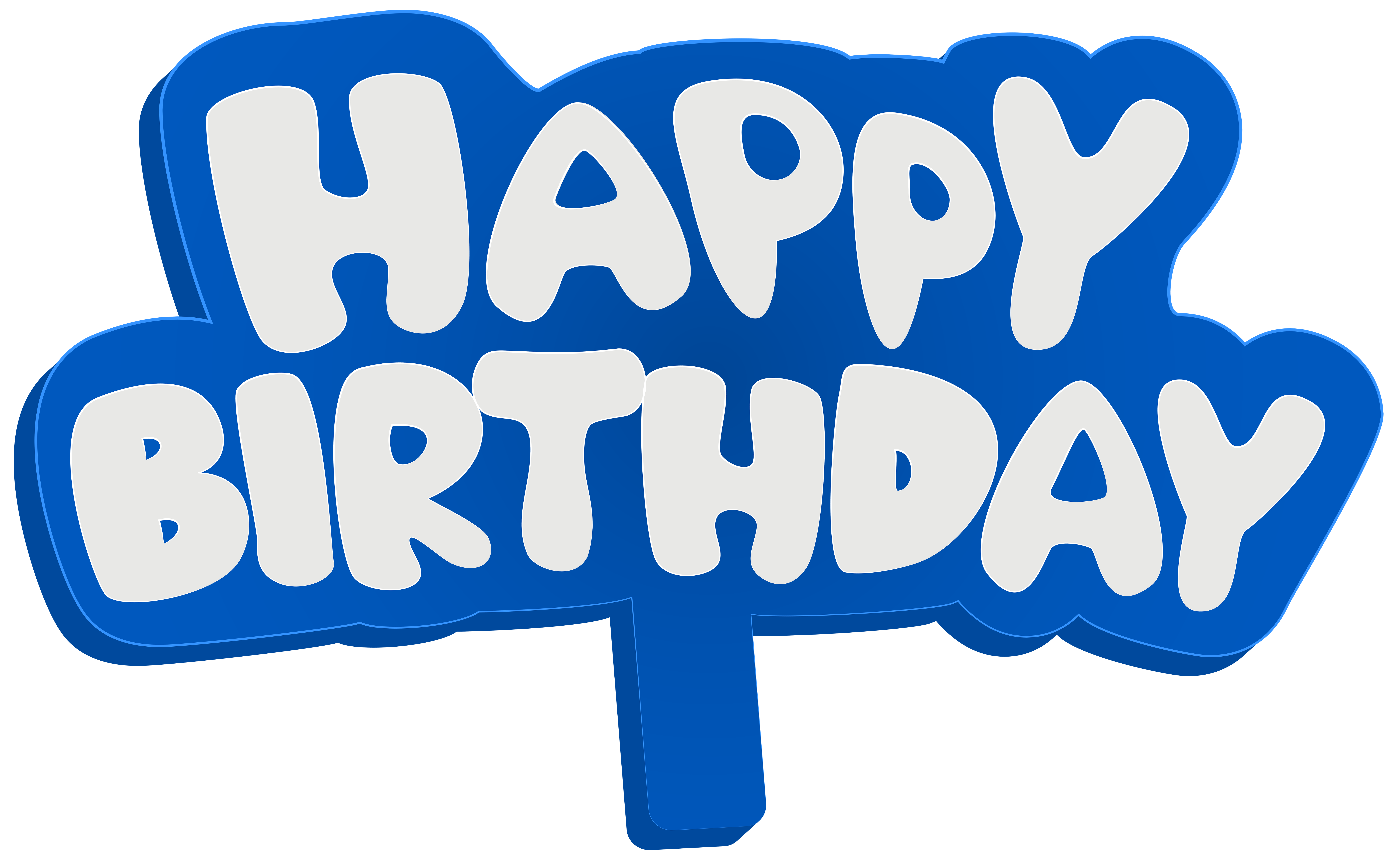 Blue Happy Birthday Sign PNG Clip Art Image | Gallery Yopriceville