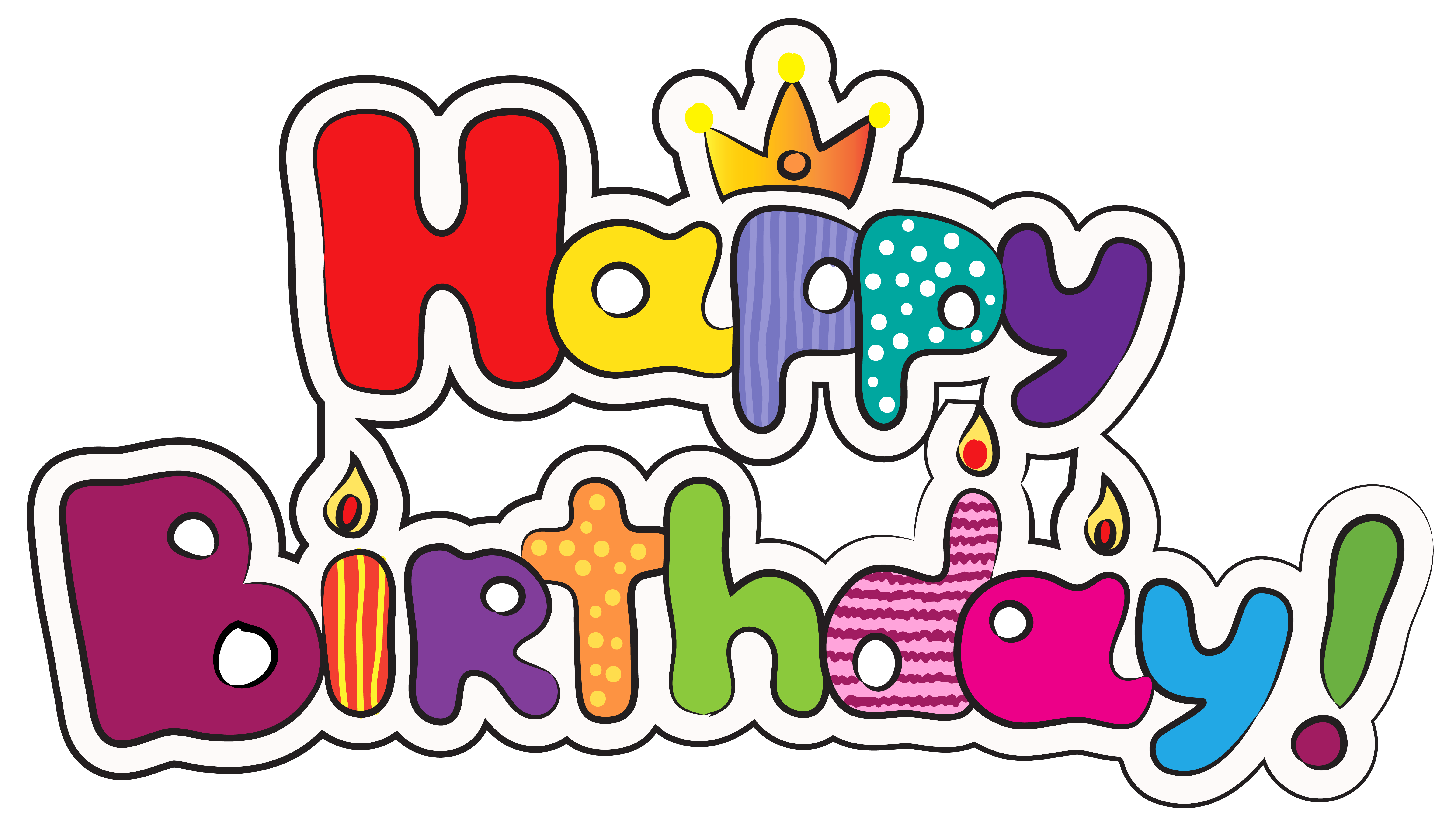 Colorful Happy Birthday PNG Clipart Image​ | Gallery Yopriceville -  High-Quality Free Images and Transparent PNG Clipart