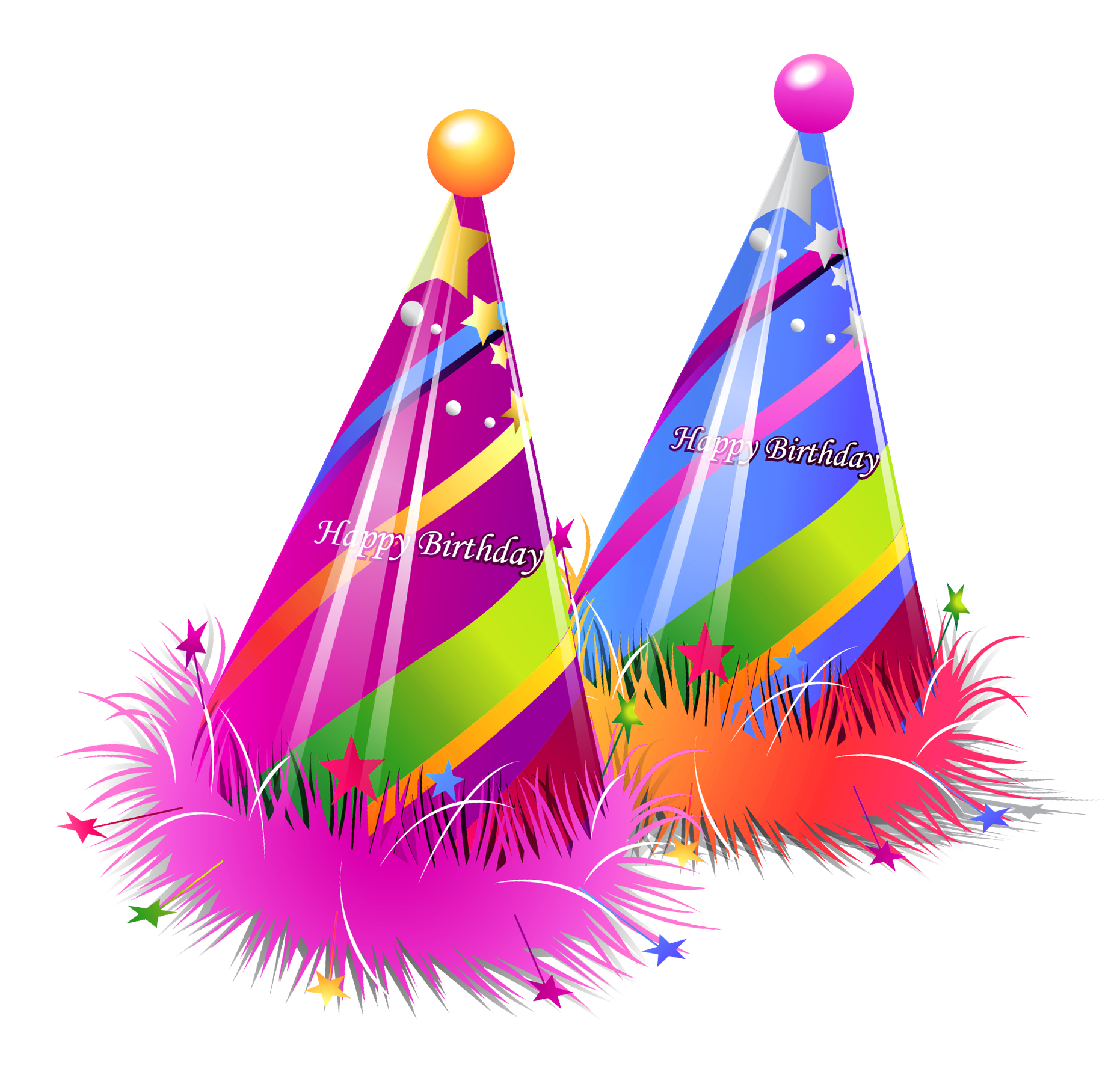 happy birthday party hats transparent png clipart 2019 christmas items