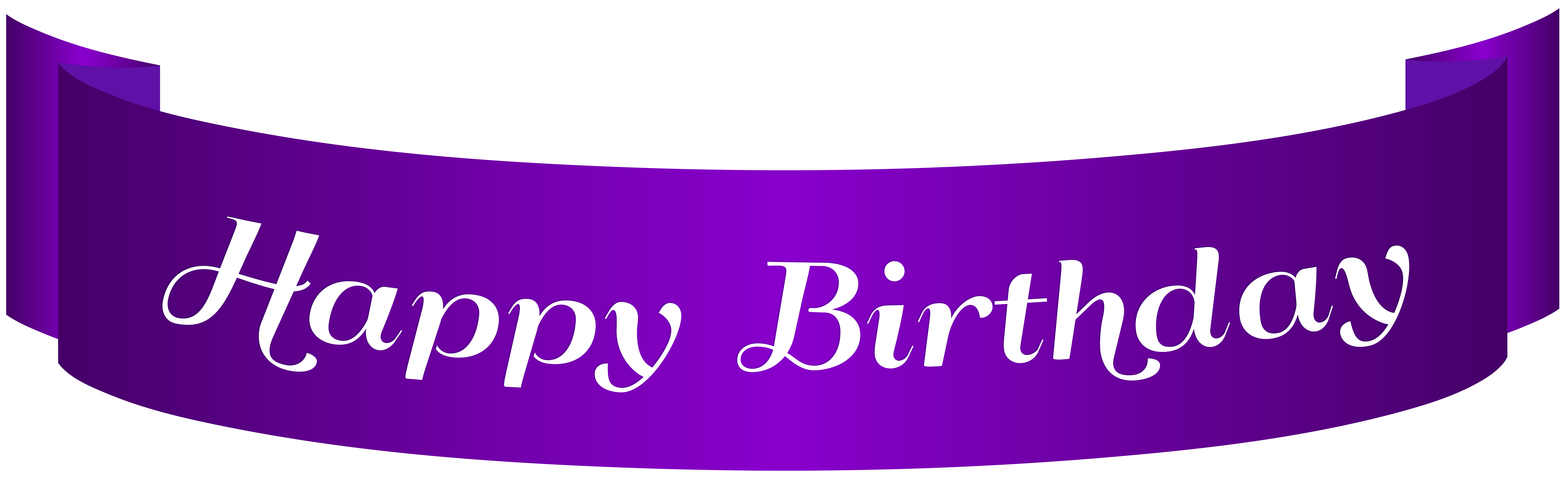 Purple Happy Birthday Sign