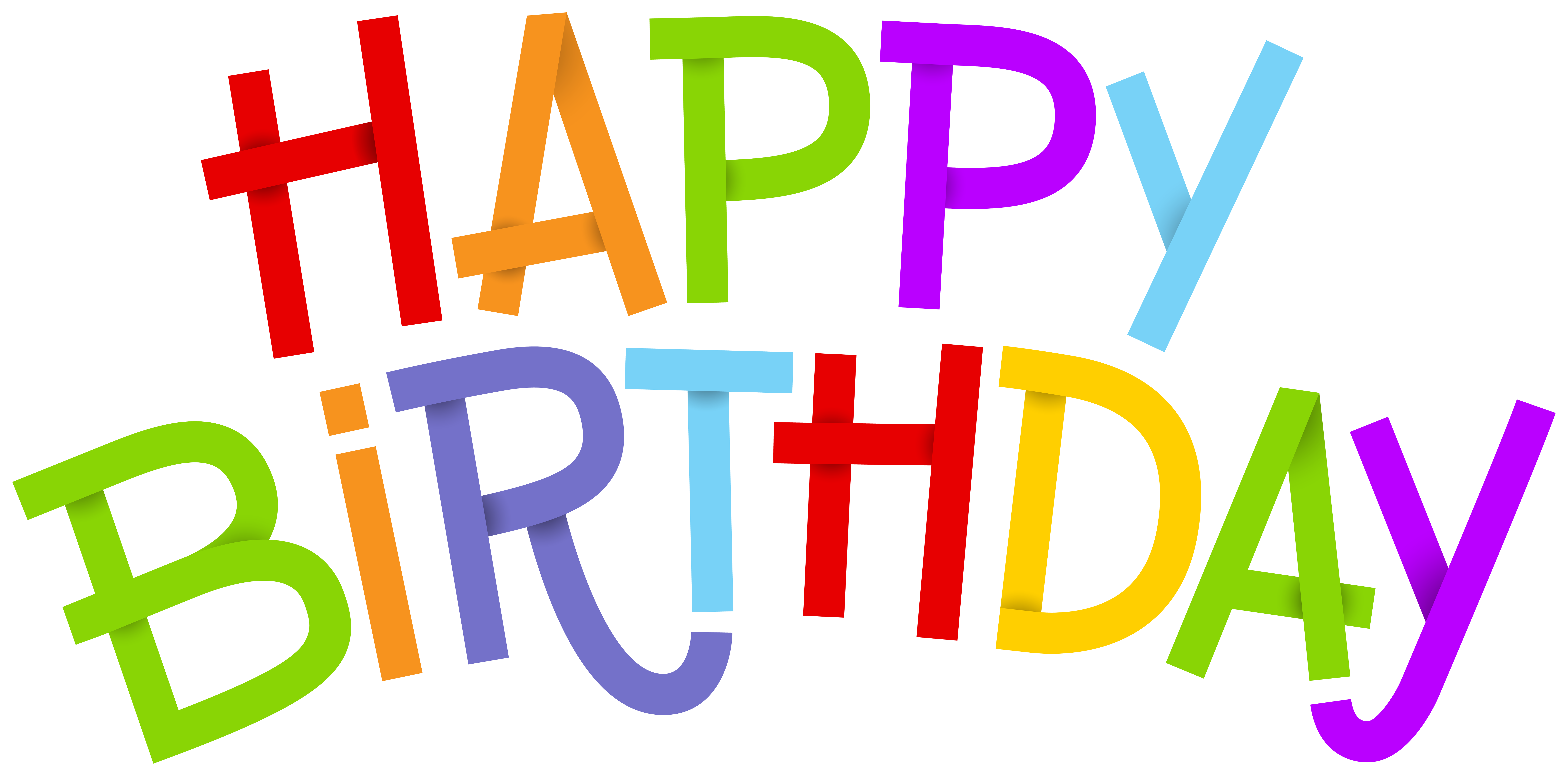 Happy Birthday Text Clipart Image | Gallery Yopriceville - High-Quality ...