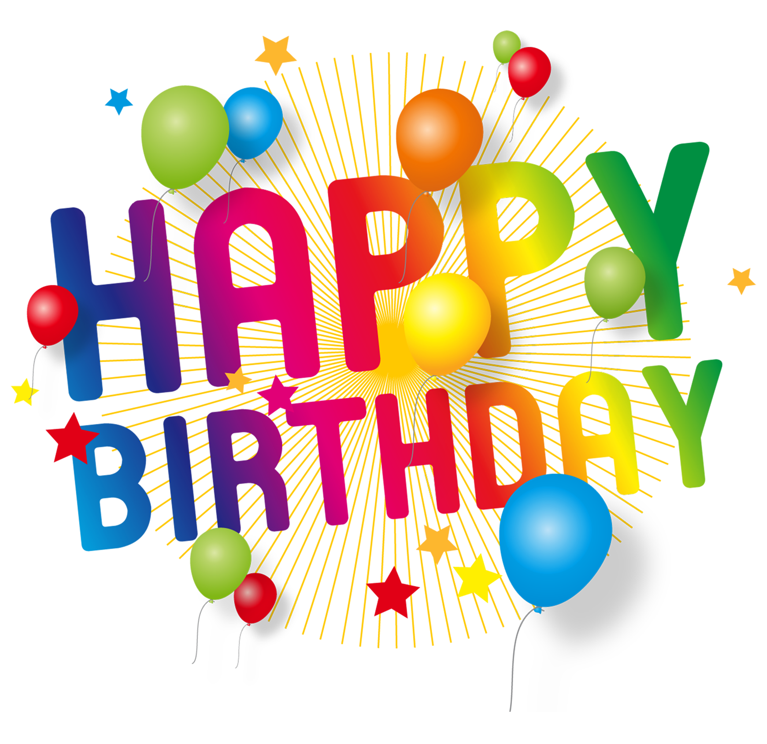 Happy Birthday Transparent Decoration PNG Picture 