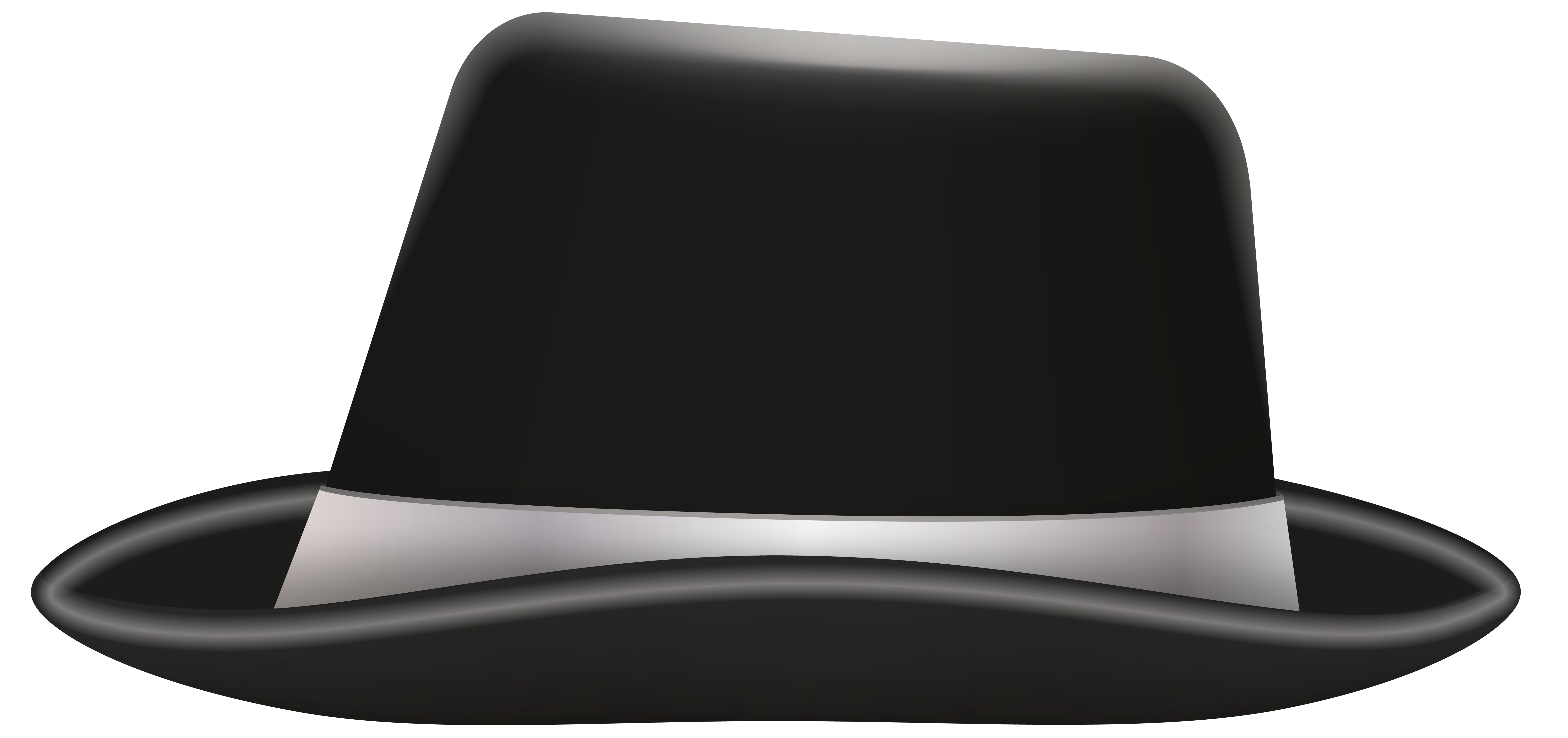 Black Hat PNG Transparent Clipart 