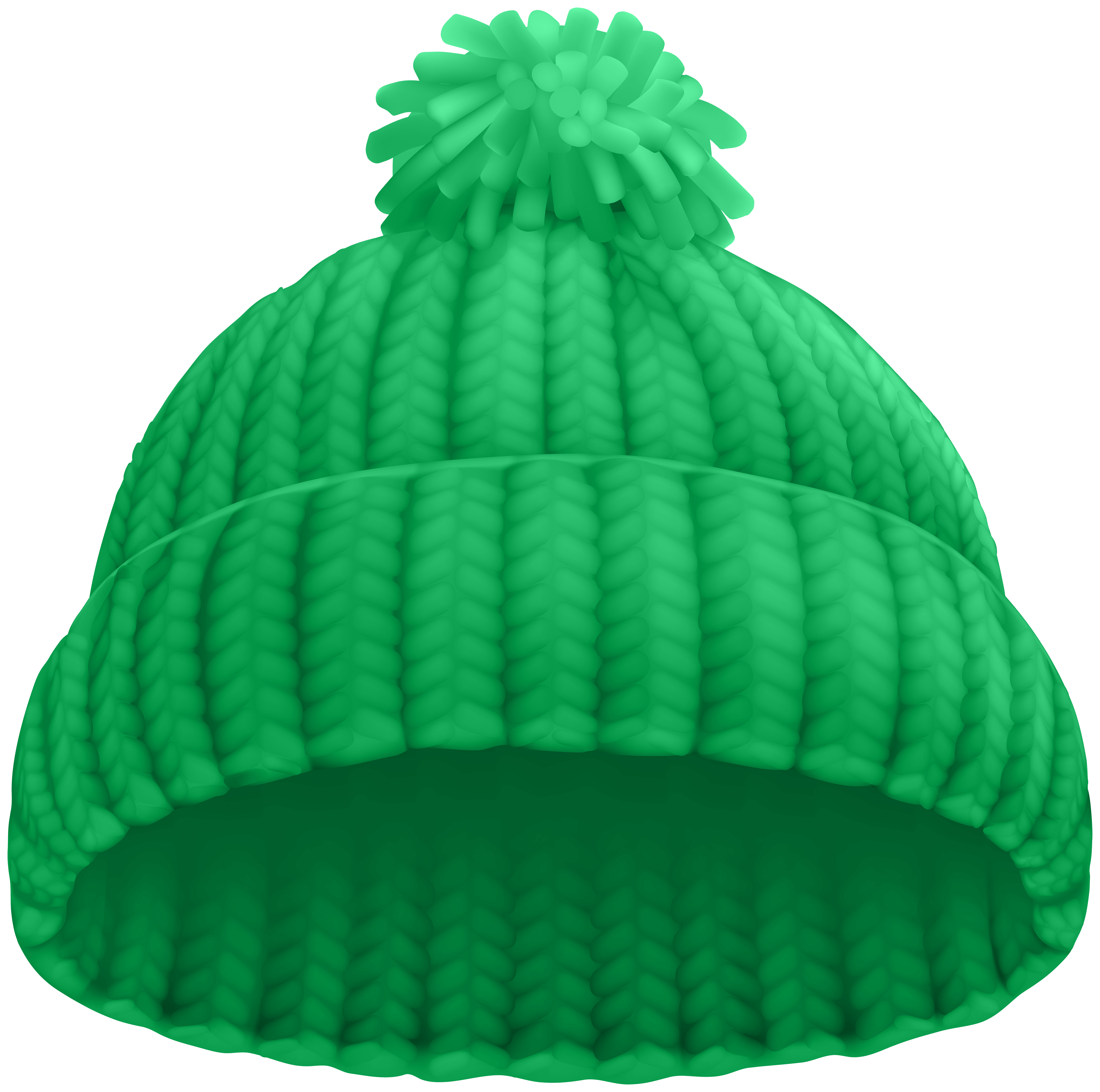 green winter hat