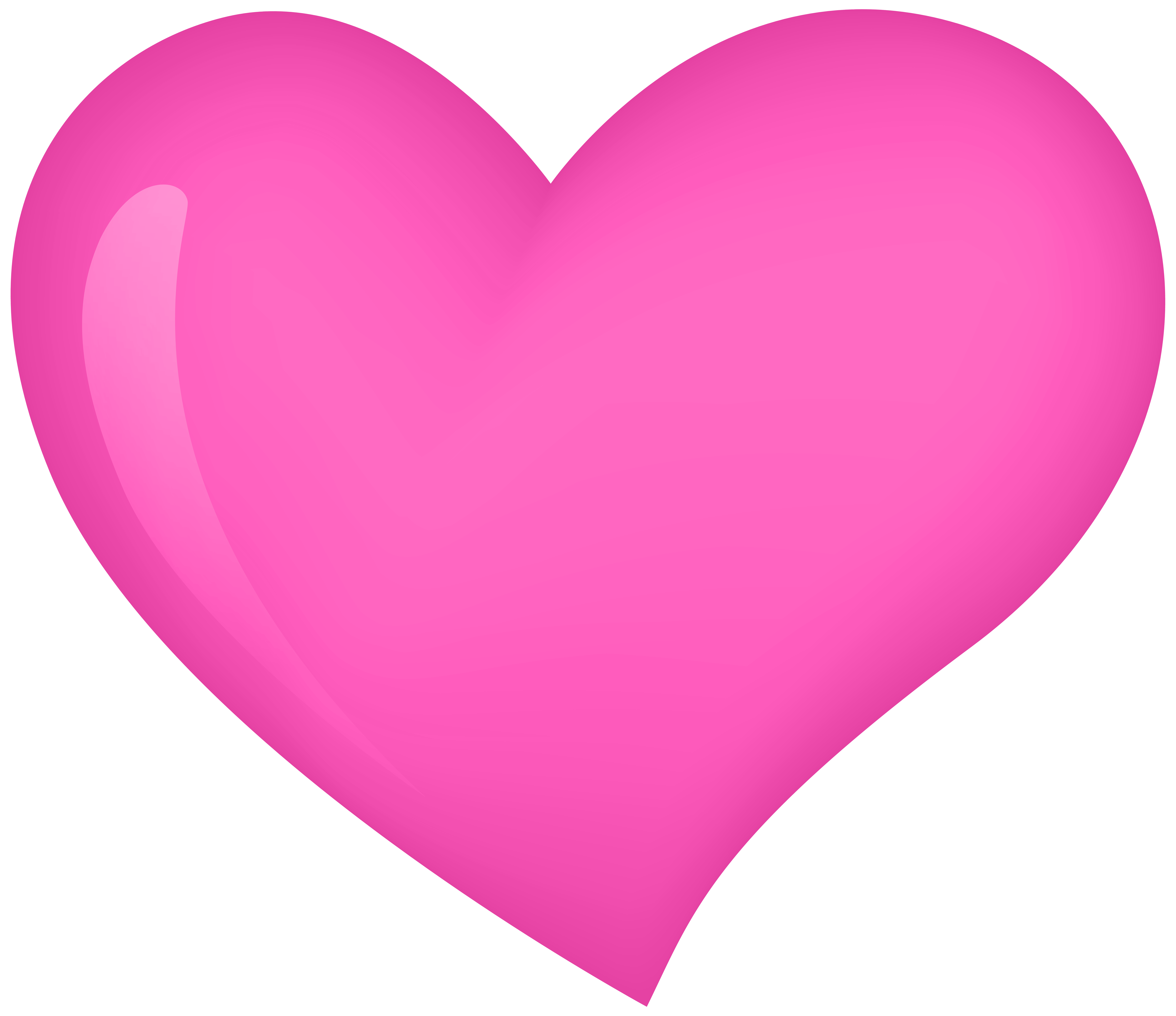 Classic Pink Heart PNG Transparent Clipart​