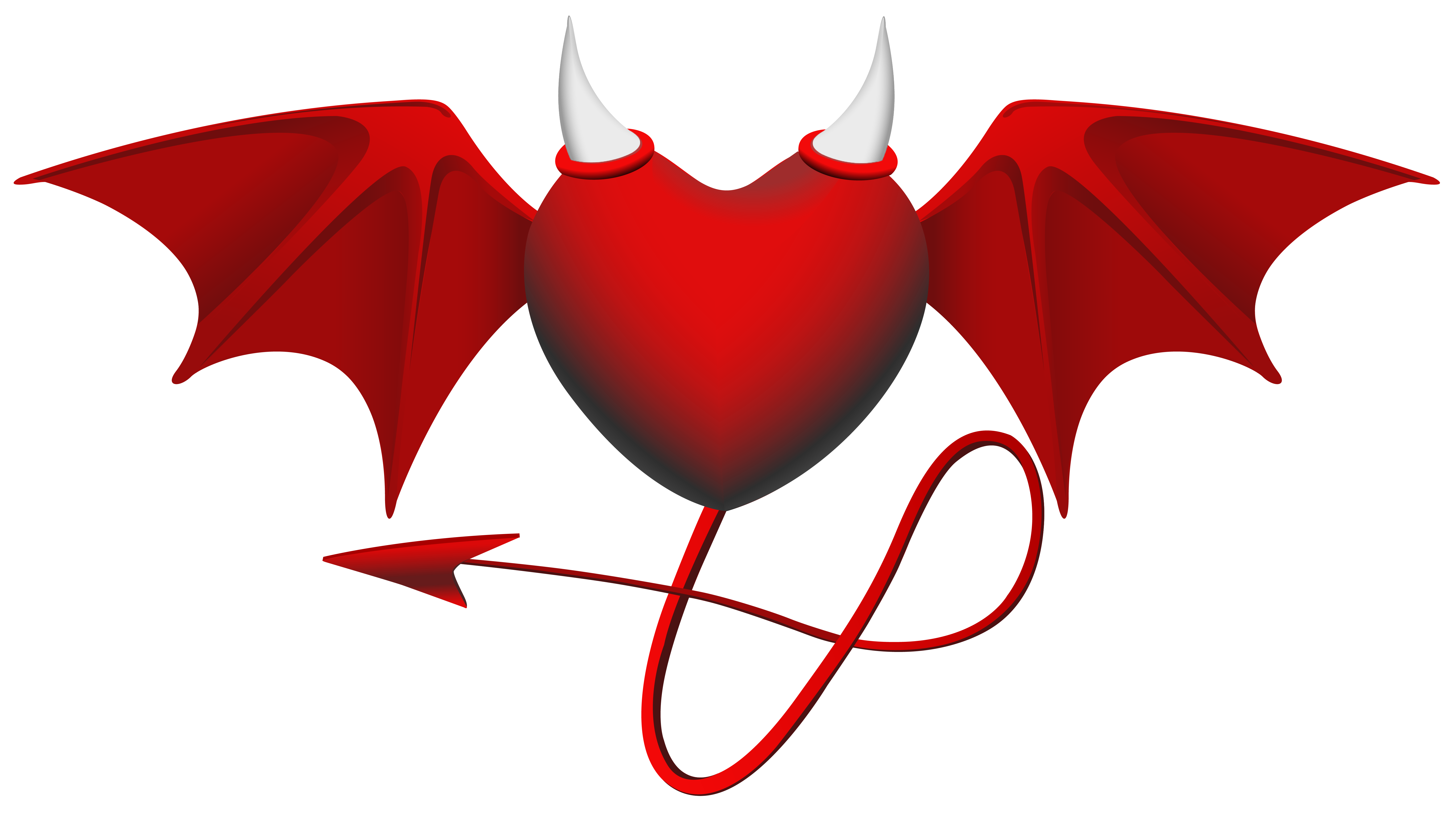 devil heart png clipart