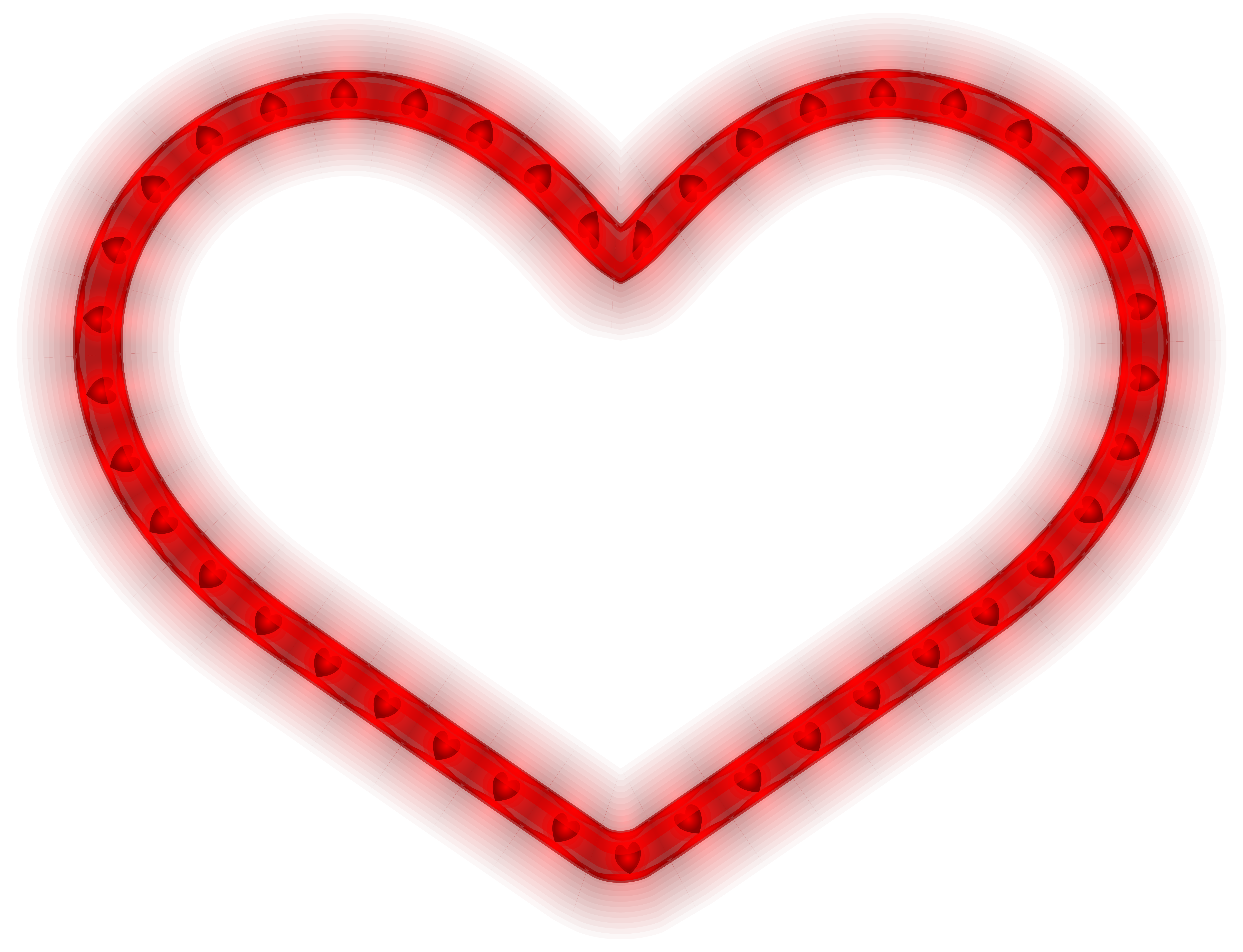 glowing heart clipart pictures