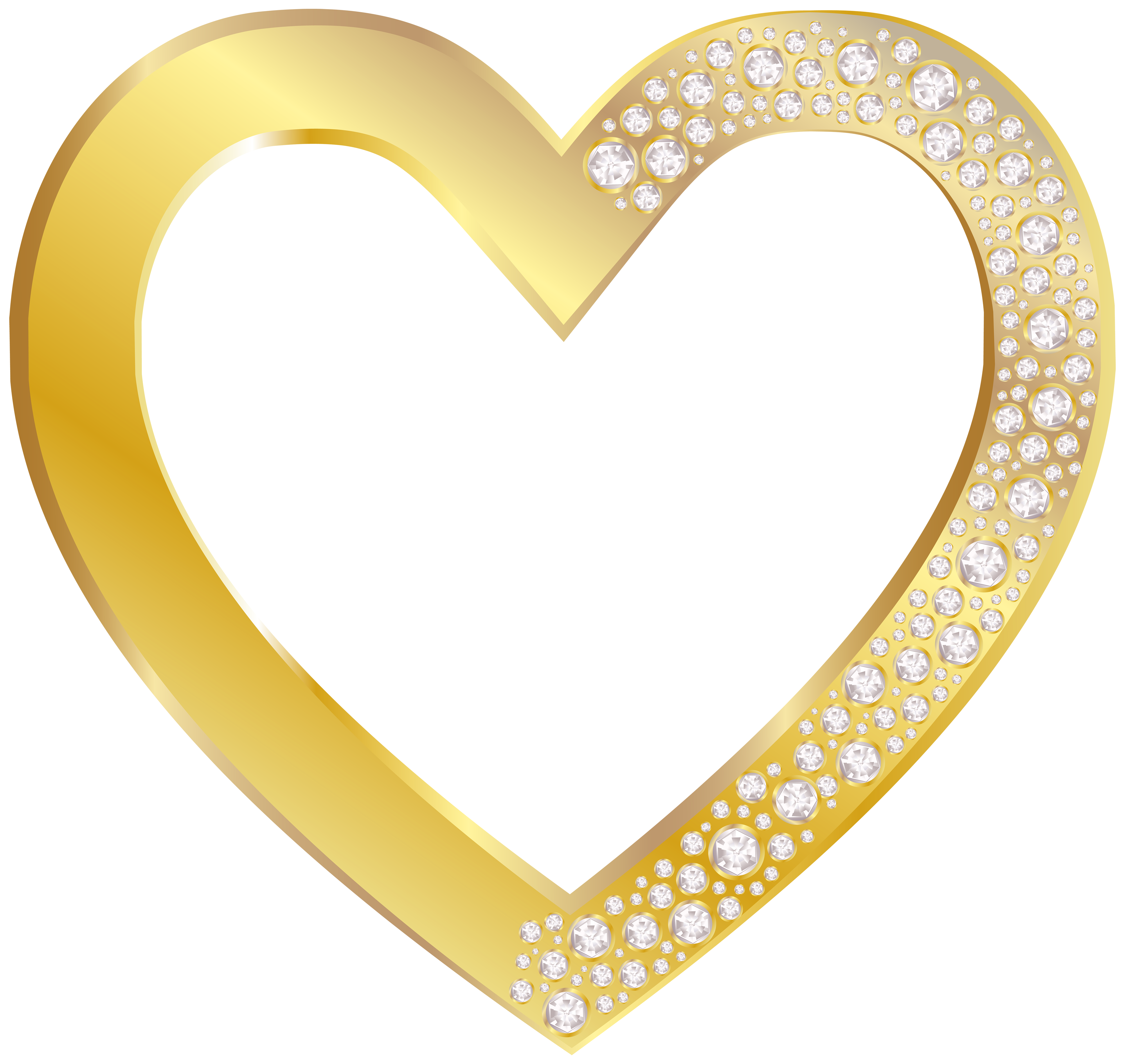 Gold Heart With Diamonds Png Clip Art Image Gallery Yopriceville High Quality Images And Transparent Png Free Clipart