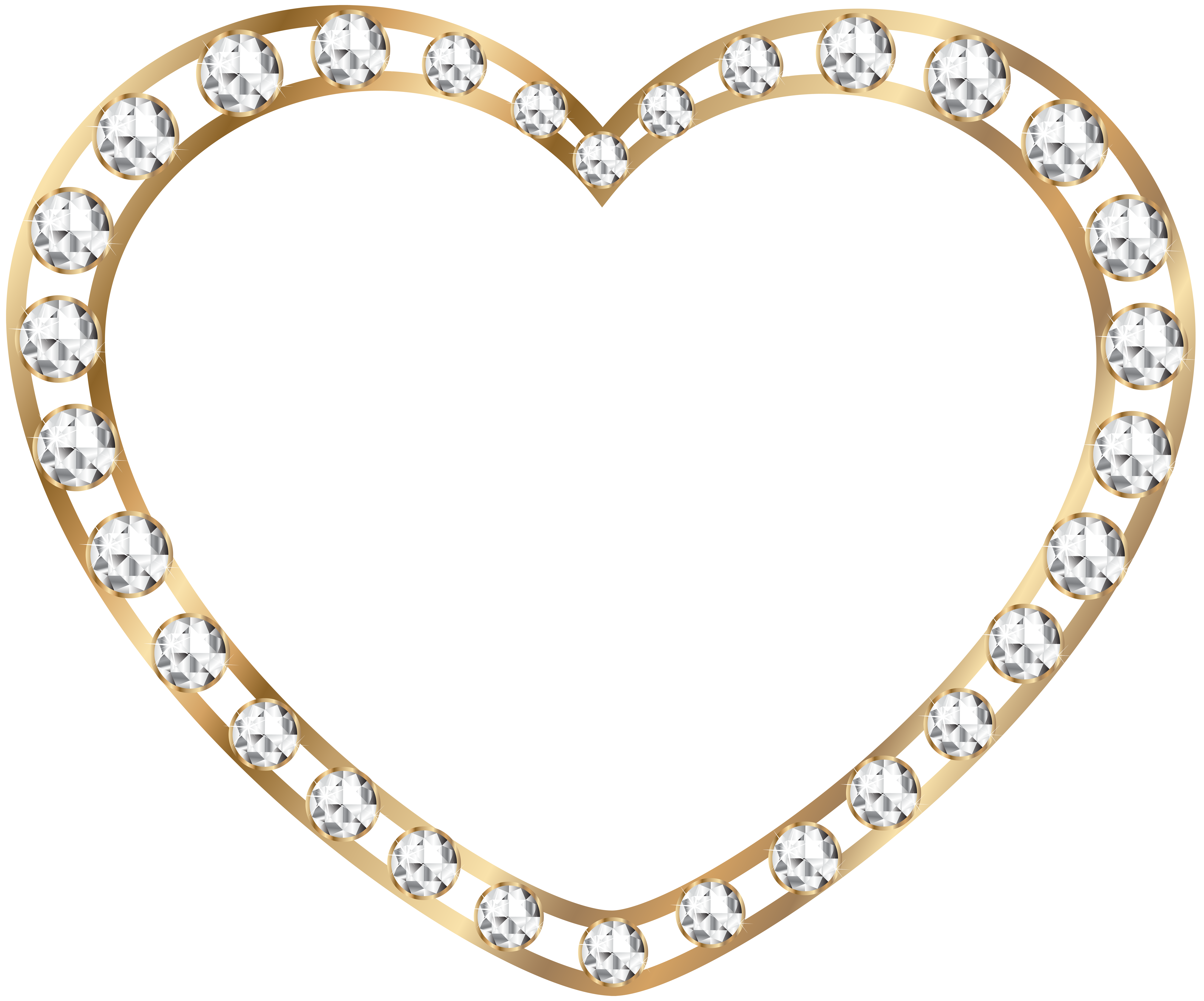 Gold Heart With Diamonds Transparent Png Image Gallery Yopriceville High Quality Images And Transparent Png Free Clipart