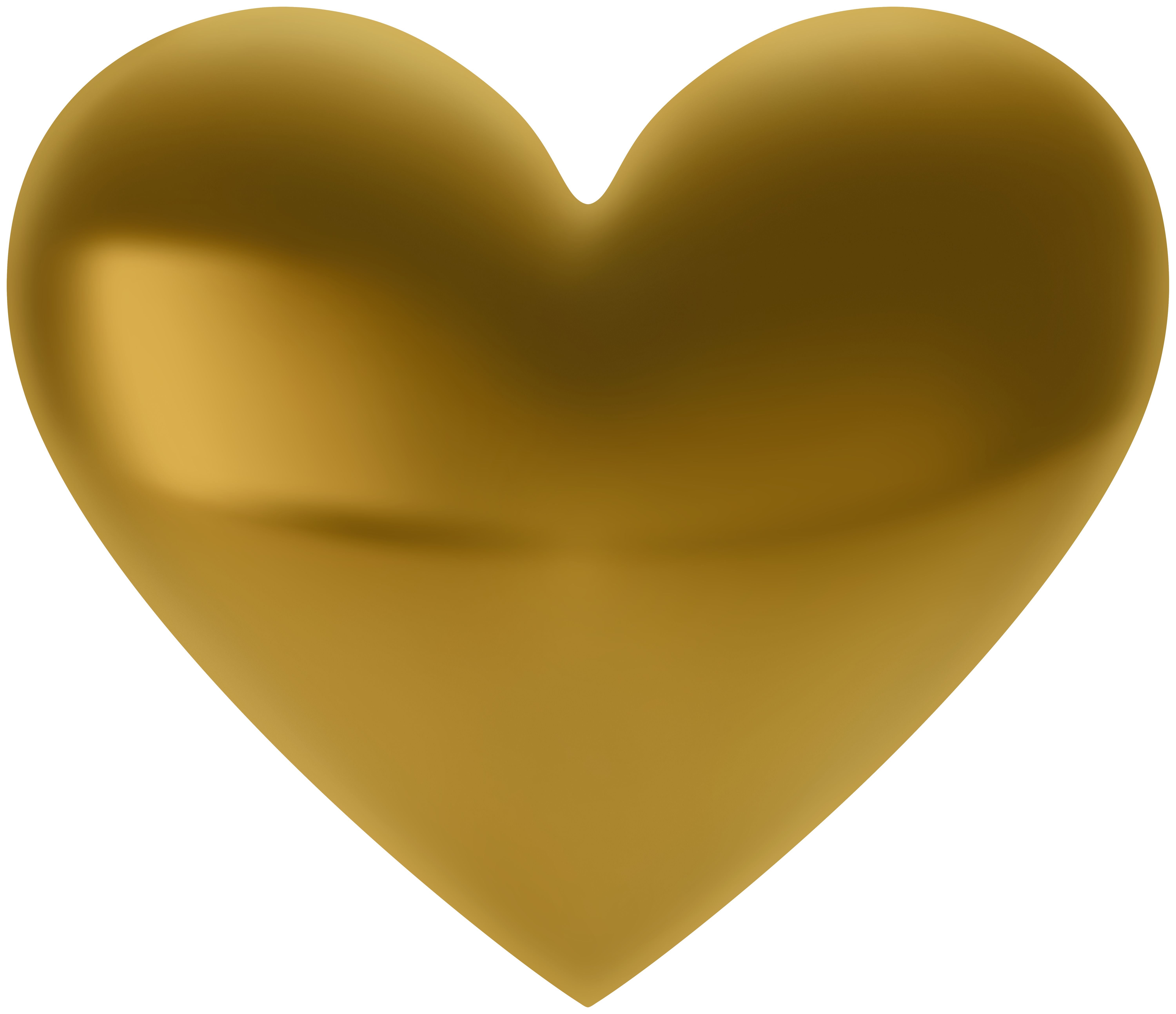 Golden Heart Transparent PNG Clipart​ | Gallery Yopriceville - High-Quality  Free Images and Transparent PNG Clipart