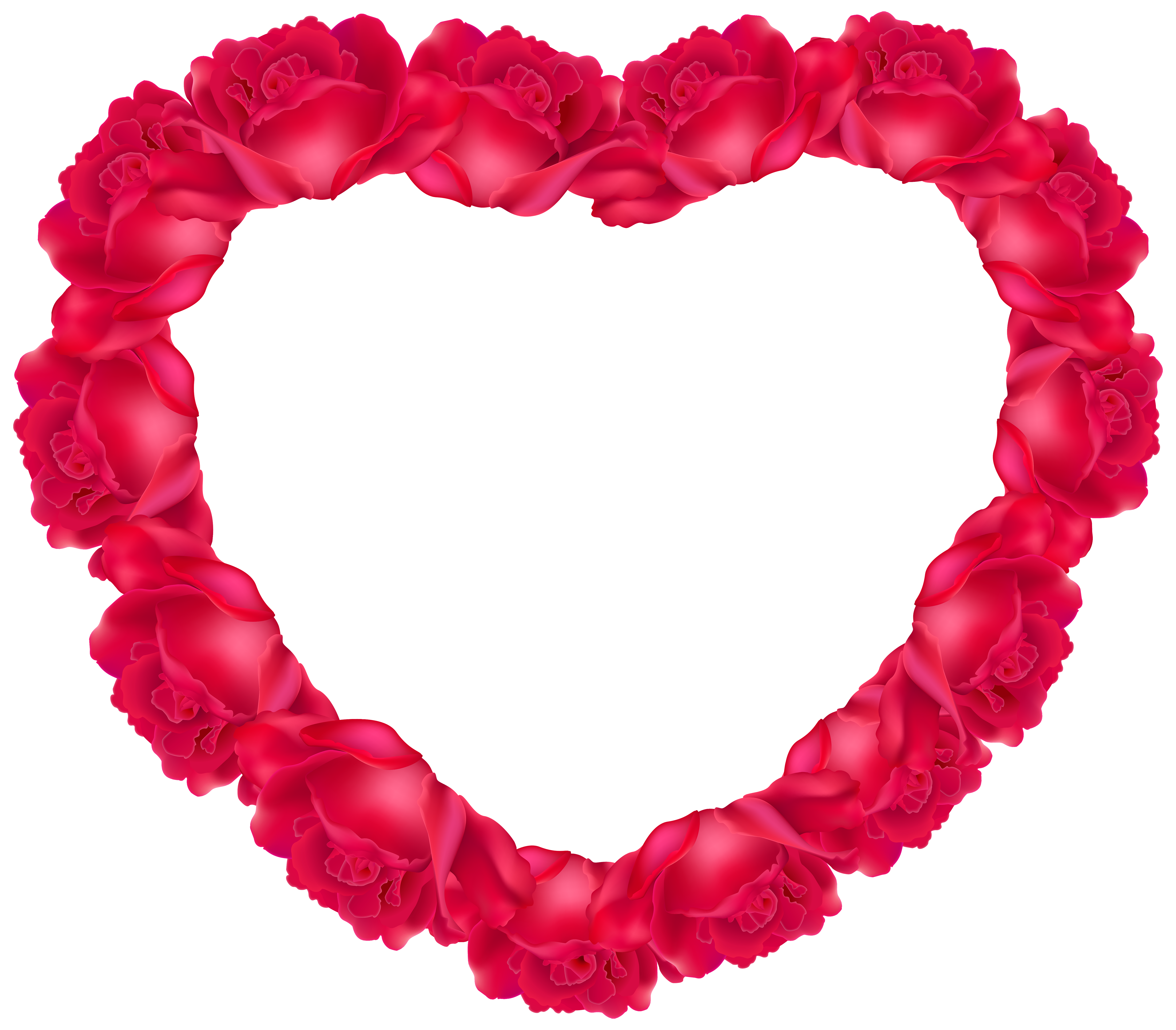heart of roses png