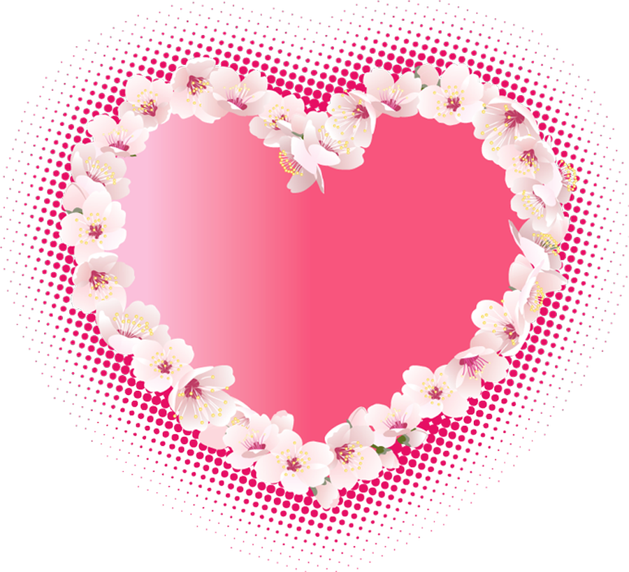 picture of flowers and hearts