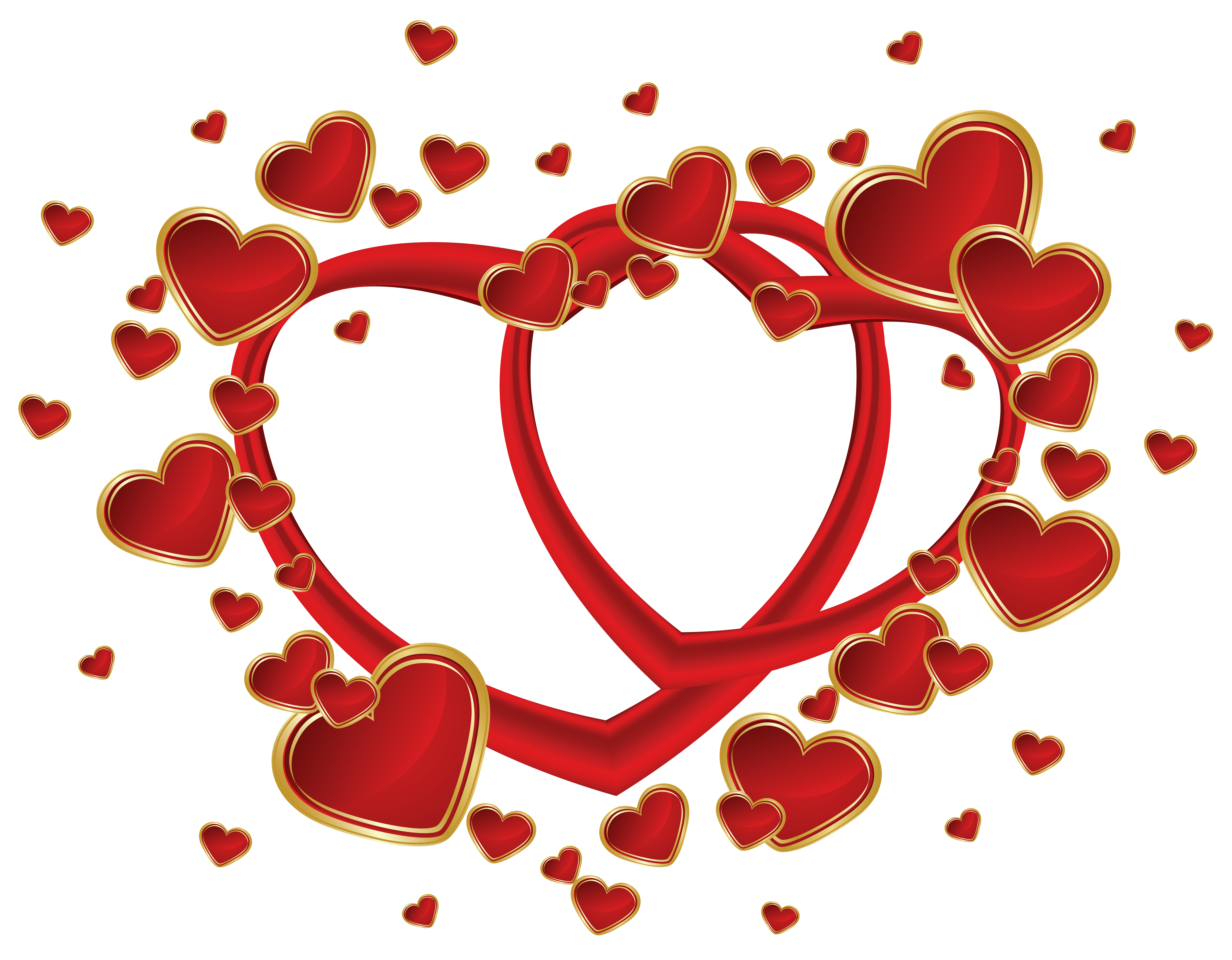 Red Hearts PNG Clipart Image​  Gallery Yopriceville - High-Quality Free  Images and Transparent PNG Clipart