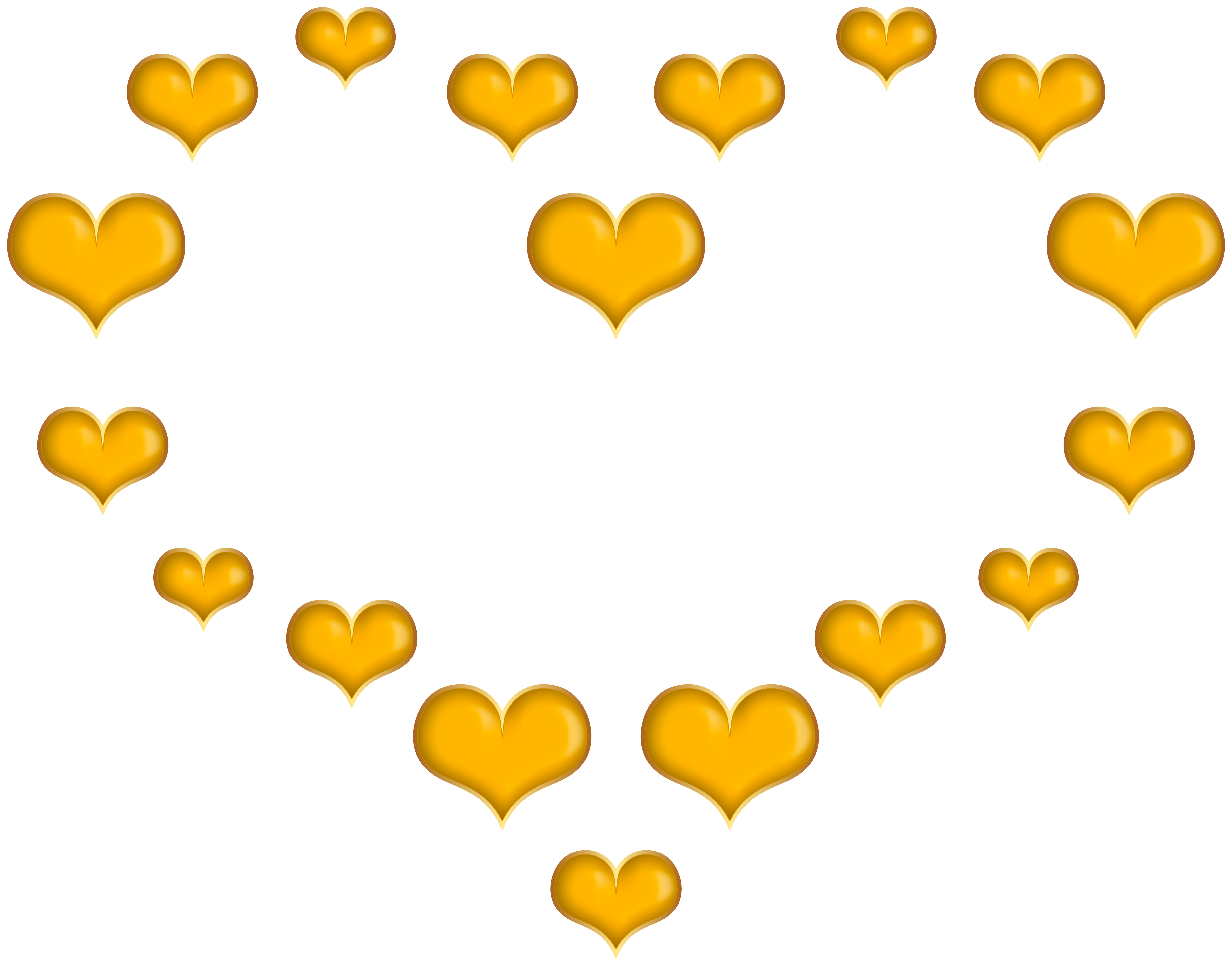 Yellow Heart Shape from Hearts PNG Clipart | Gallery ...