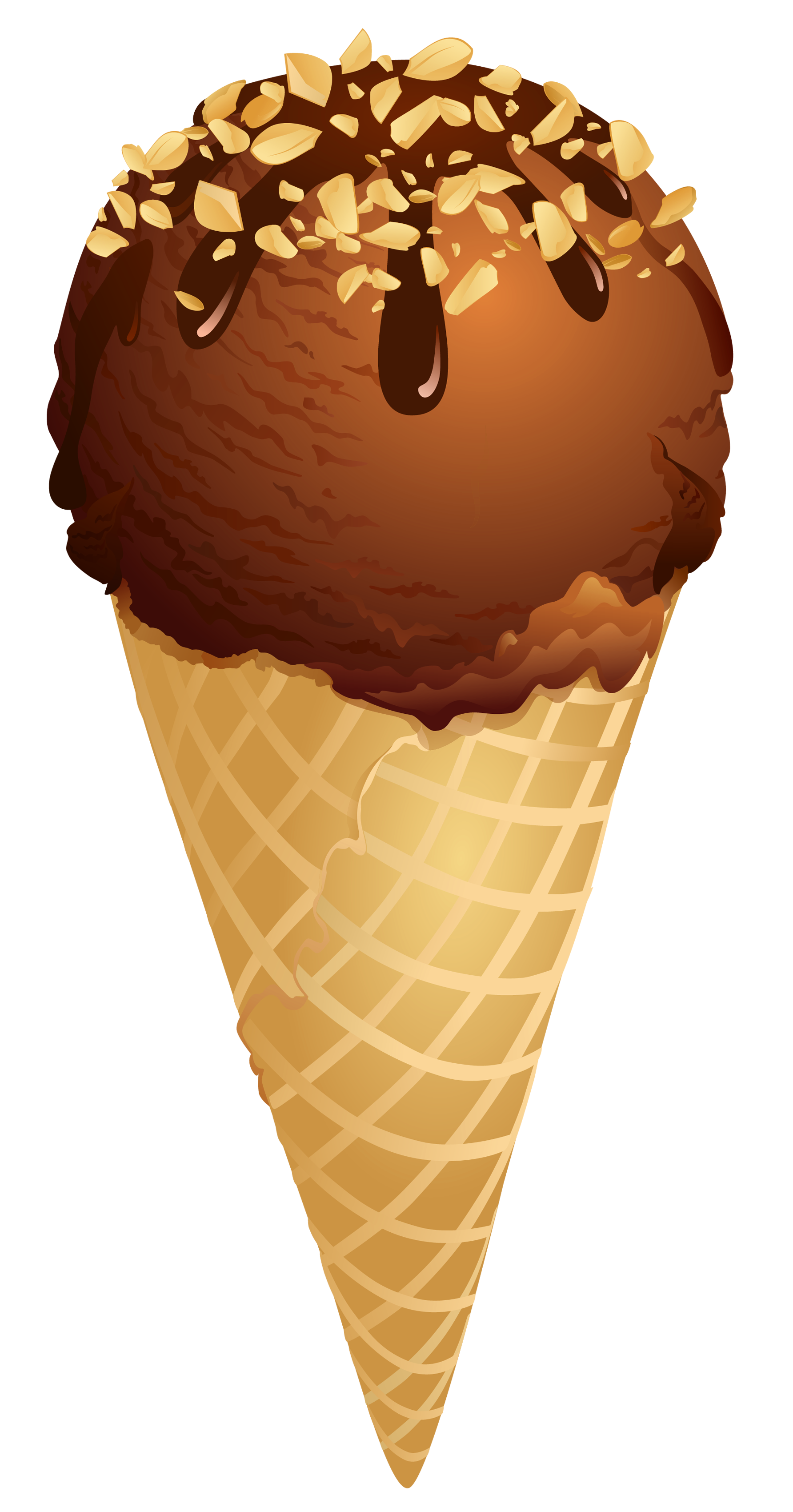 chocolate ice cream cone clip art