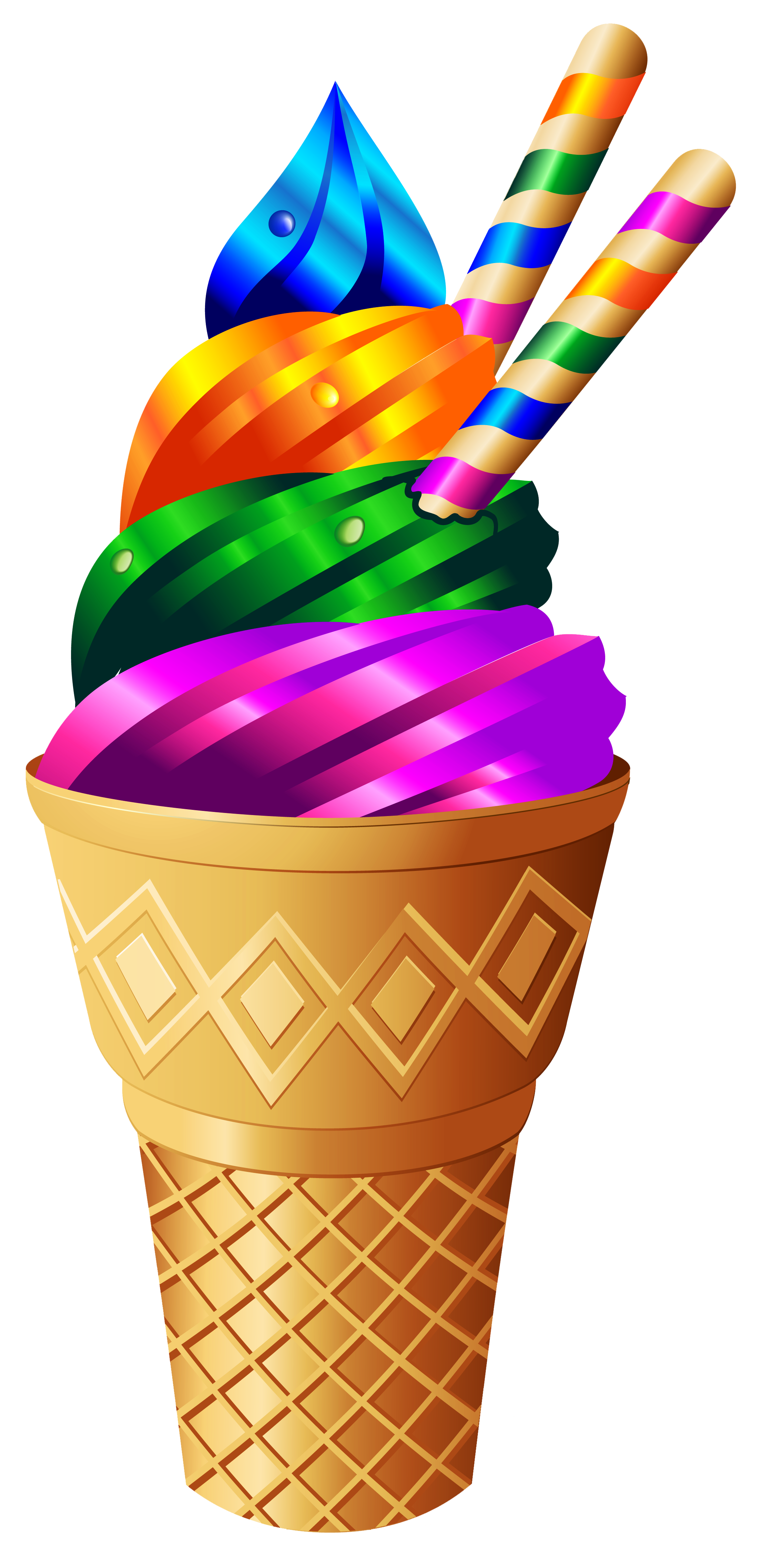 Transparent Rainbow Ice Cream PNG Image​ | Gallery Yopriceville -  High-Quality Free Images and Transparent PNG Clipart
