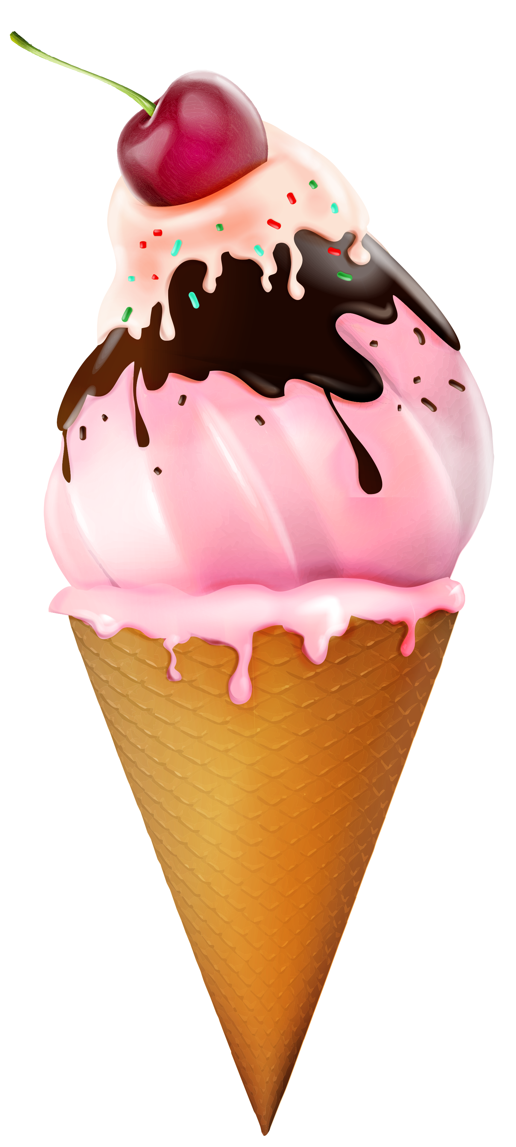 Transparent Ice Cream Cone Picture Clipart Gallery Yopriceville   Transparent Ice Cream Cone Picture Clipart 