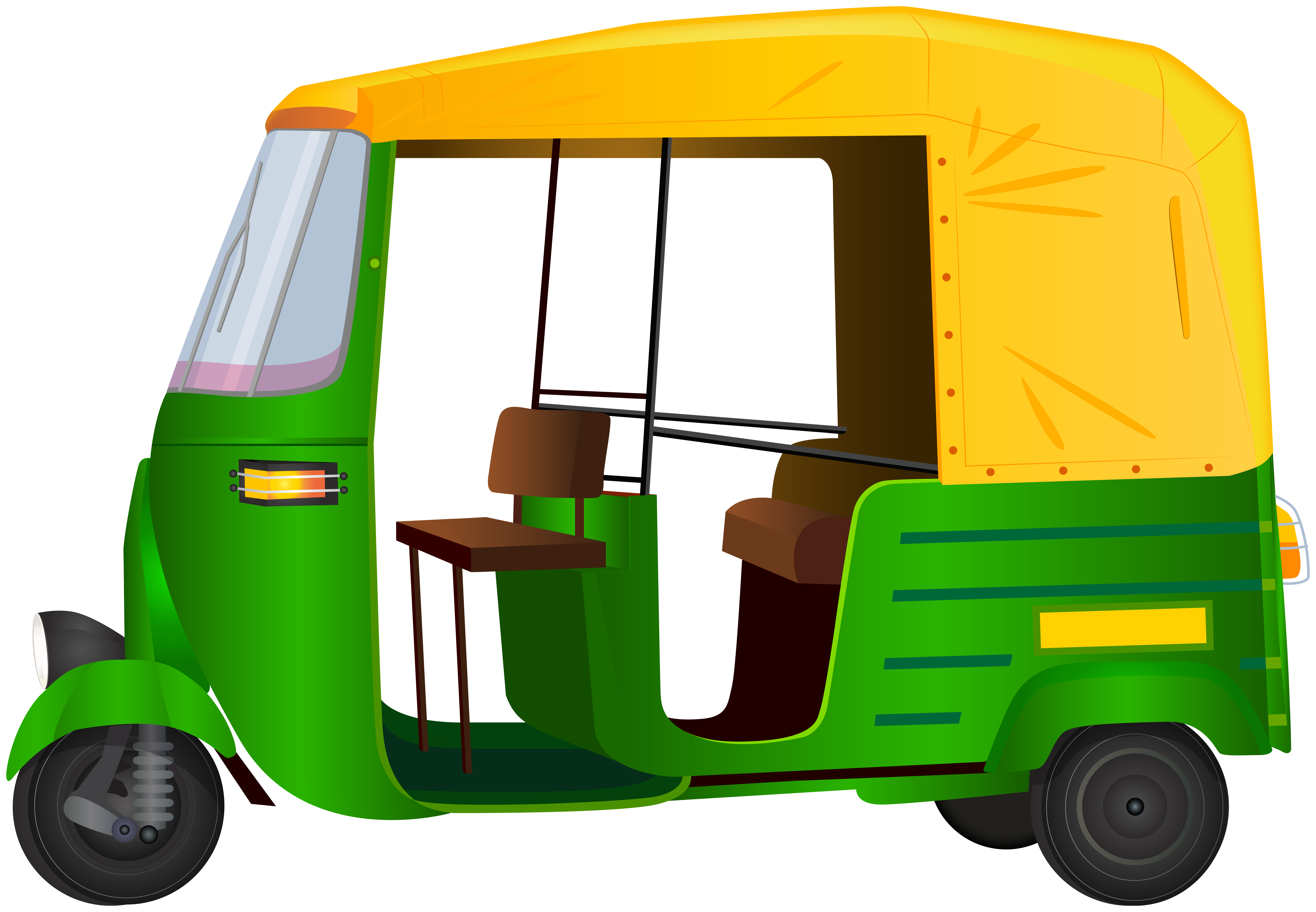India Auto Rickshaw Clip Art Image​