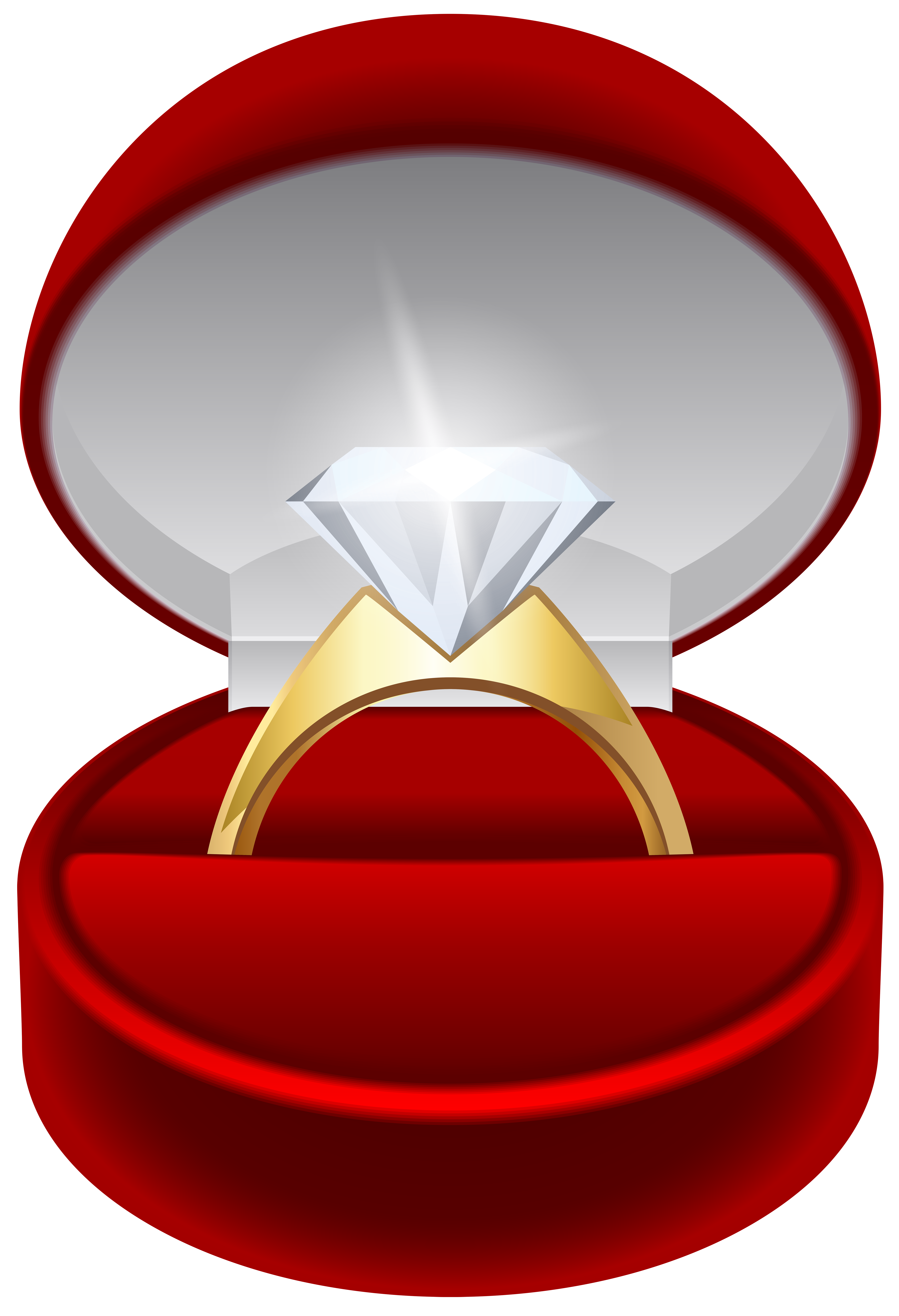 Cartoon Diamond  Ring  Transparent Background