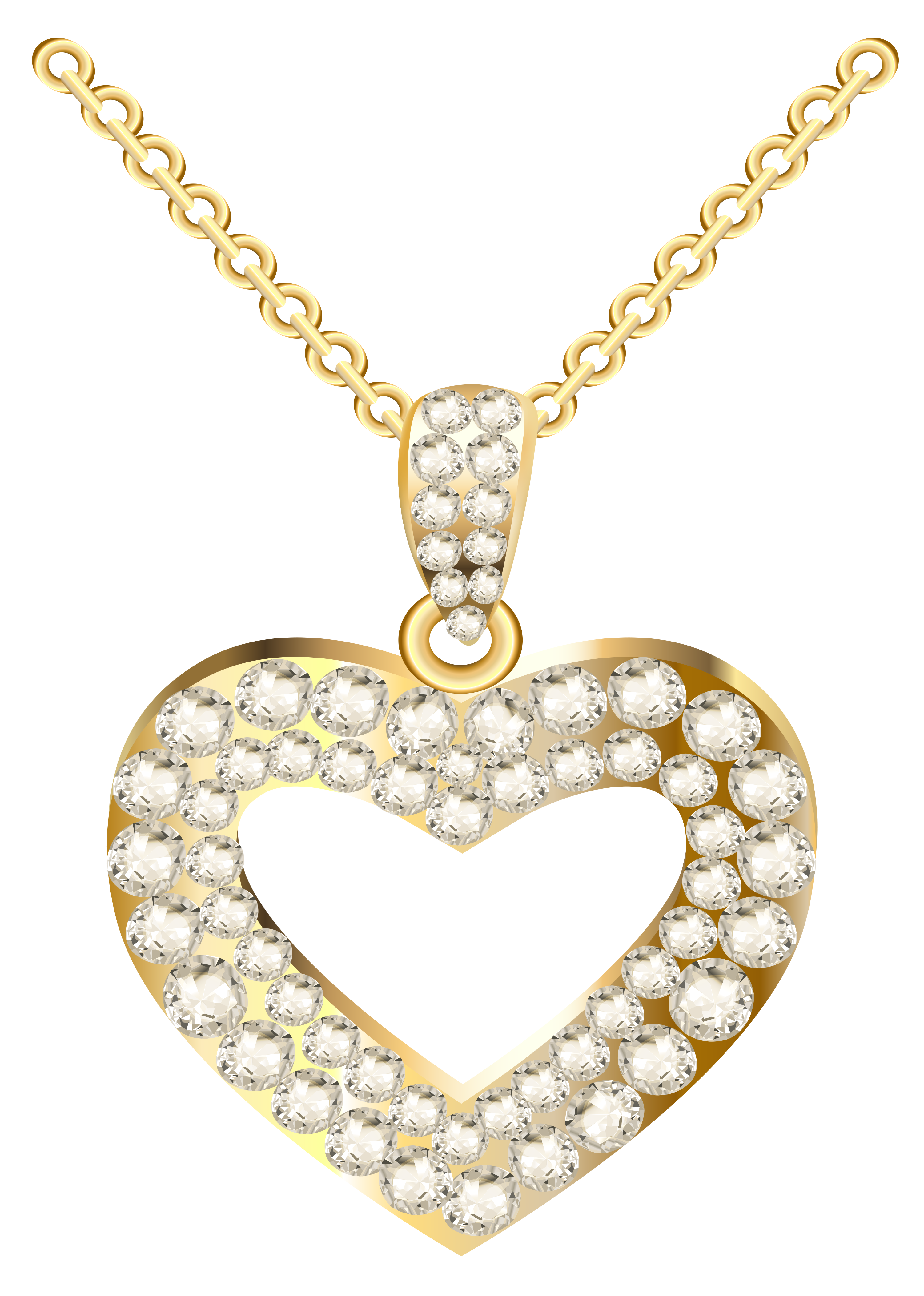 Heart Necklace Clipart