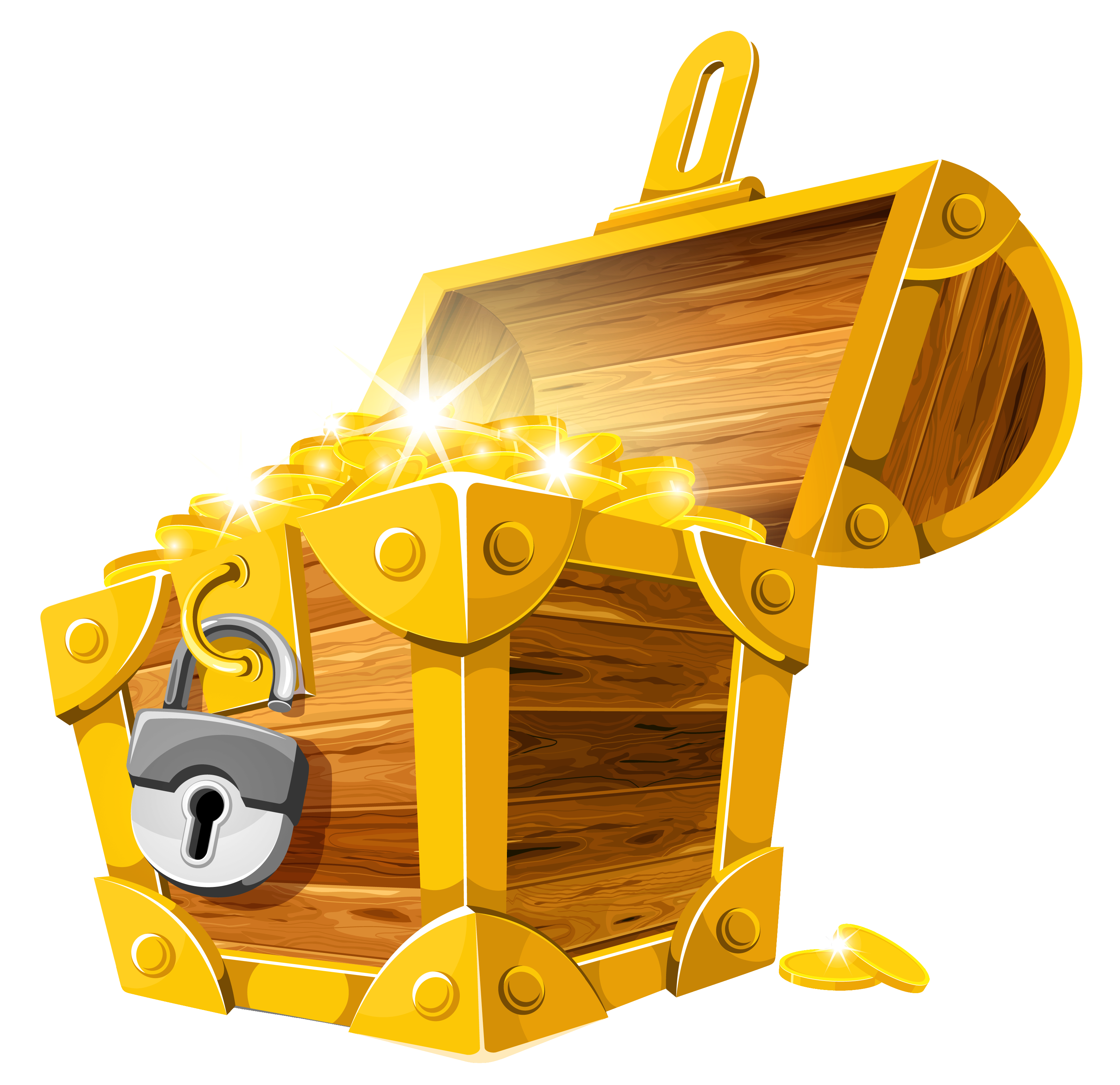 Download Treasure Chest, Gold Coins, Open. Royalty-Free Stock Illustration  Image - Pixabay