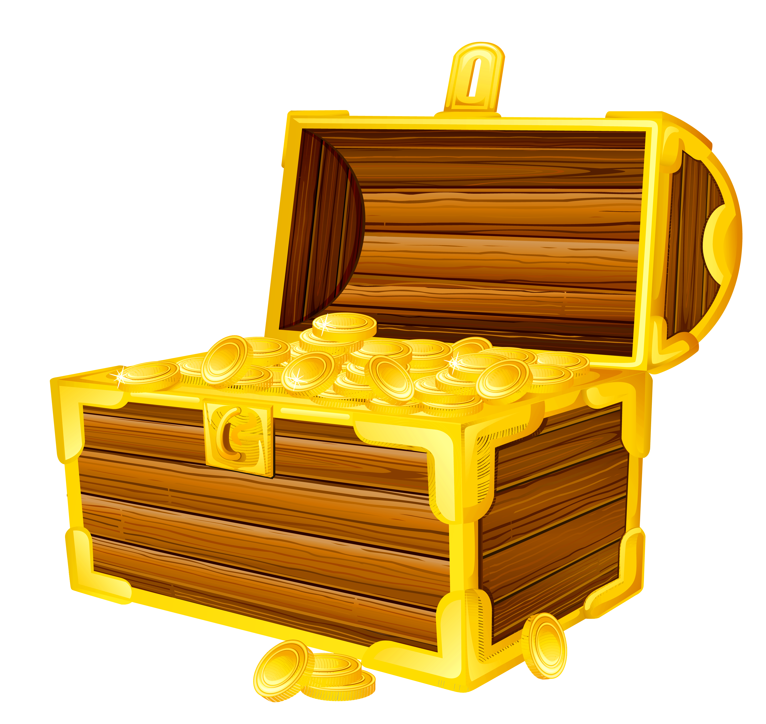 Gold Coins Treasure Chest PNG Clipart Picture​  Gallery Yopriceville -  High-Quality Free Images and Transparent PNG Clipart