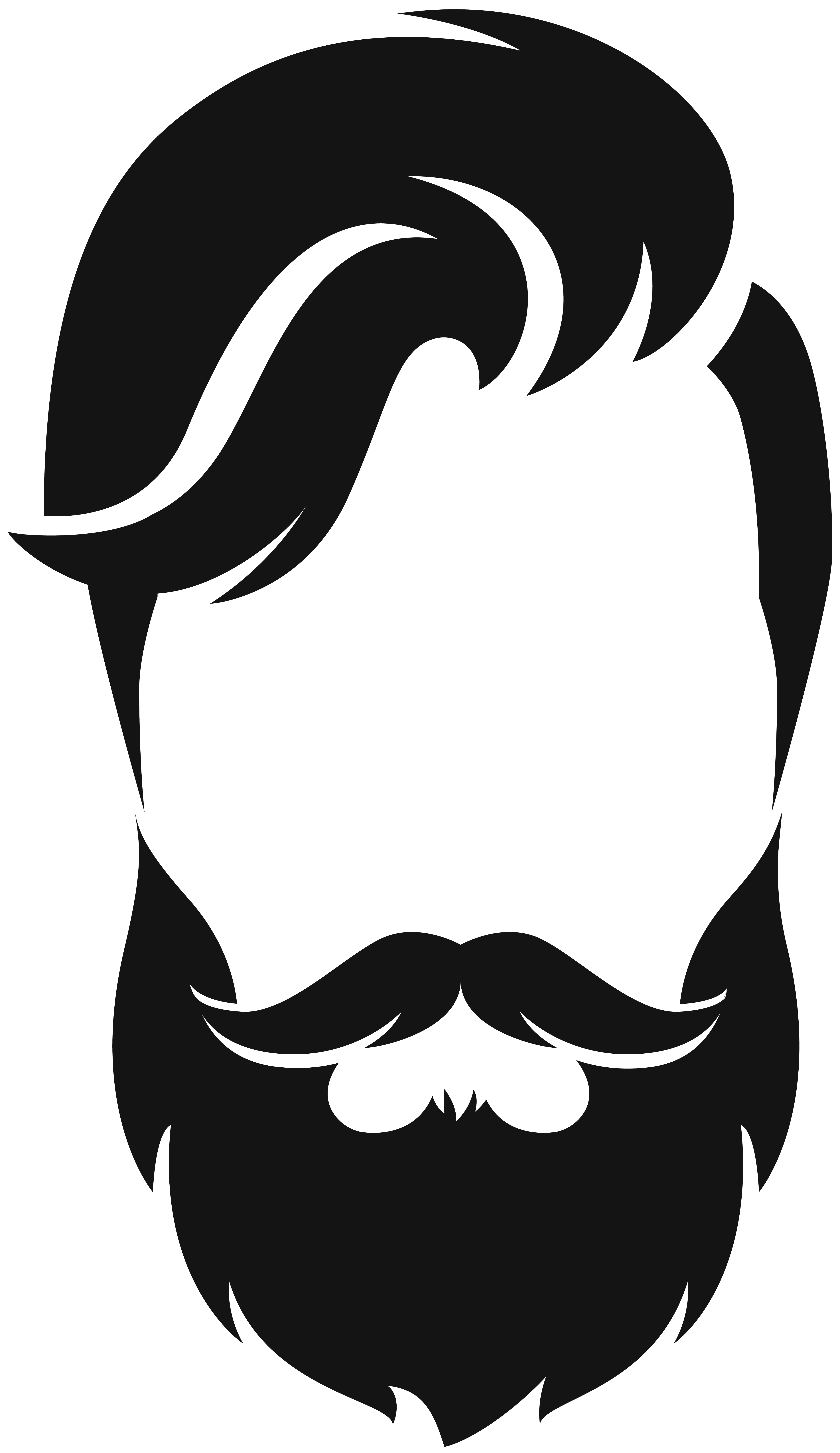 Hipster hair transparent clip art image