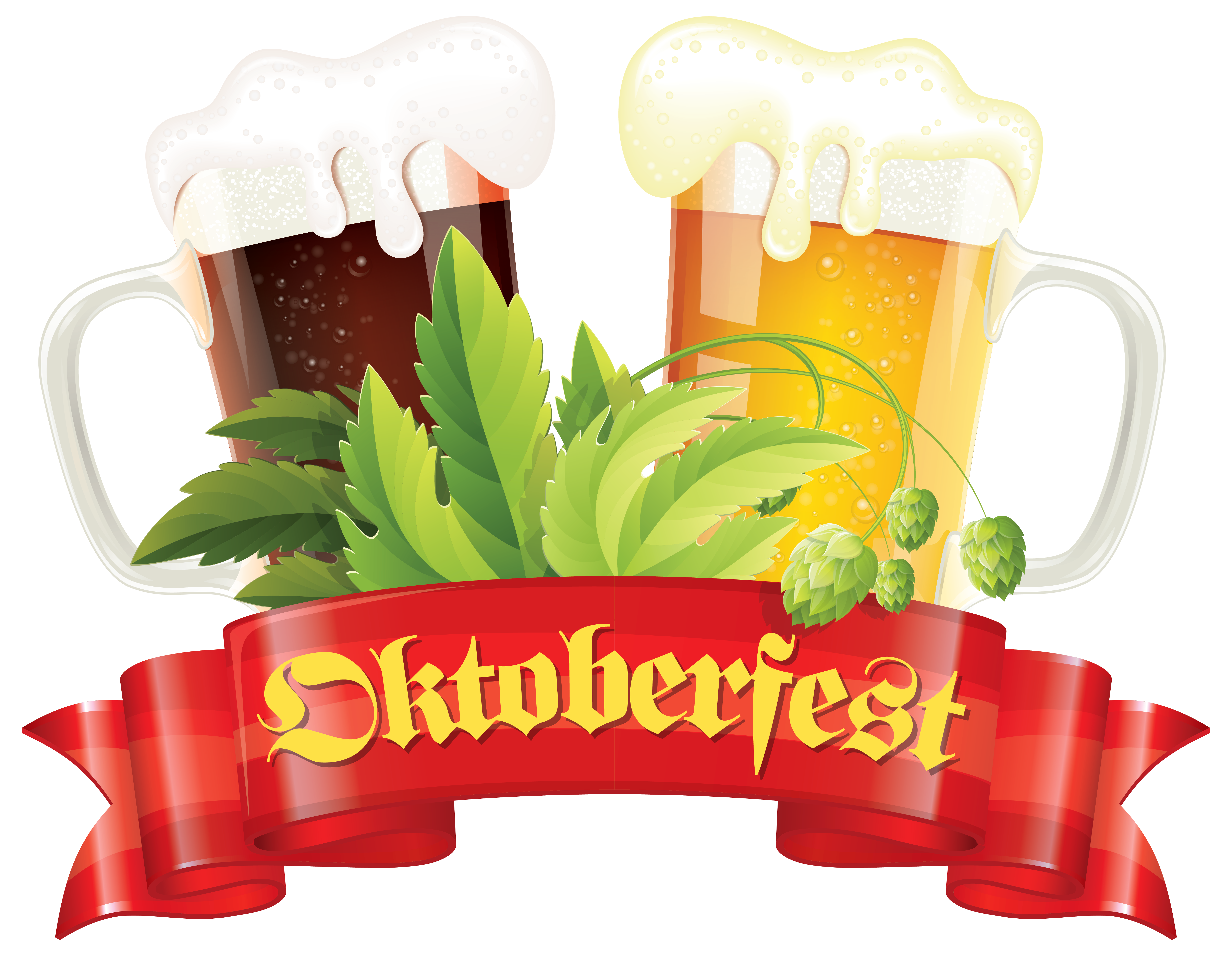 Oktoberfest Red Banner Beers And Malt Png Clipart Picture Images, Photos, Reviews