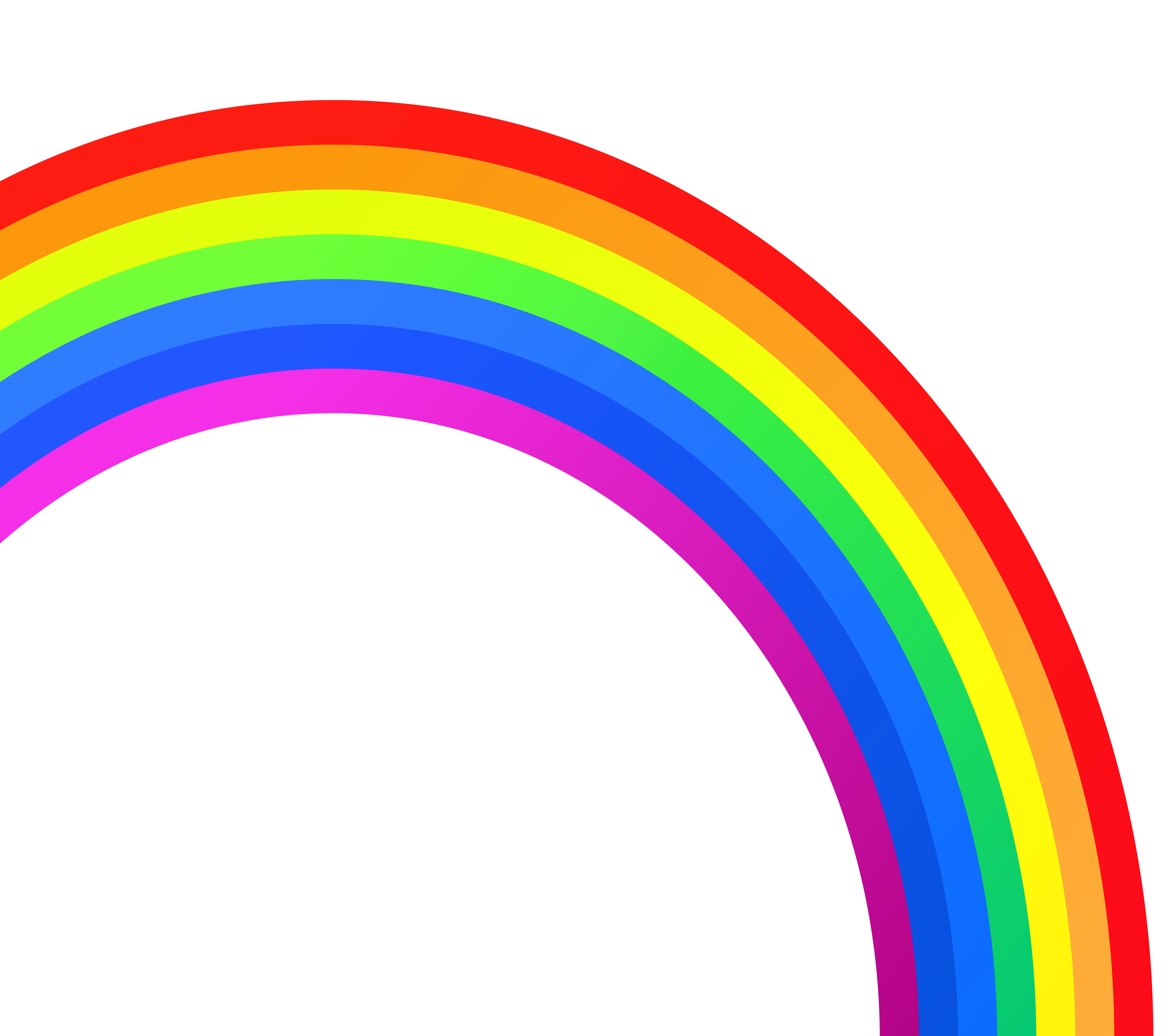 half rainbow clipart