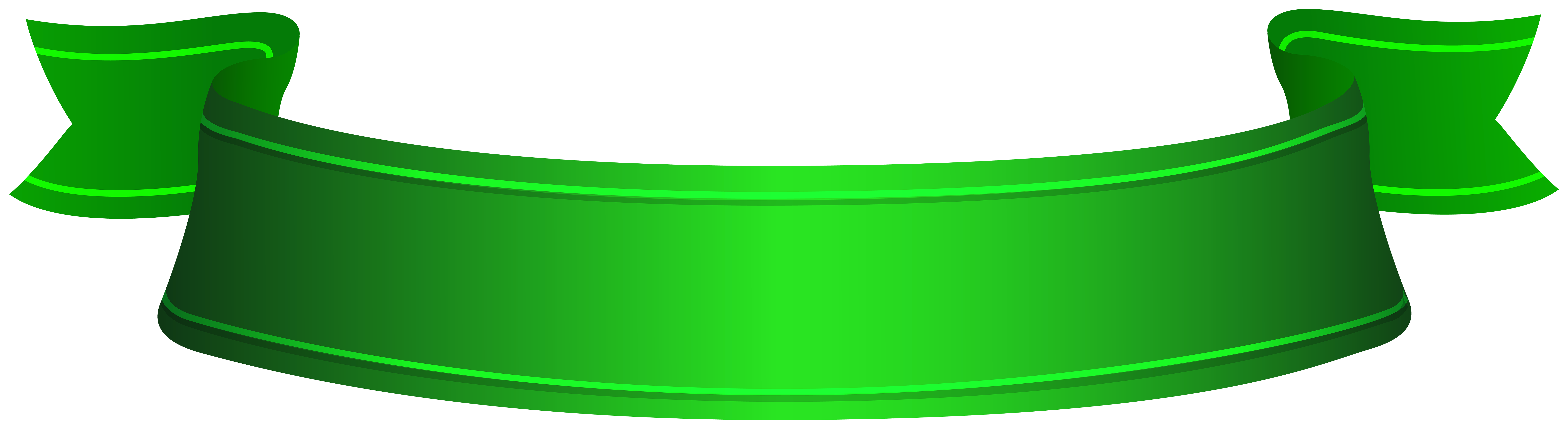 Green Banner Ribbon Png