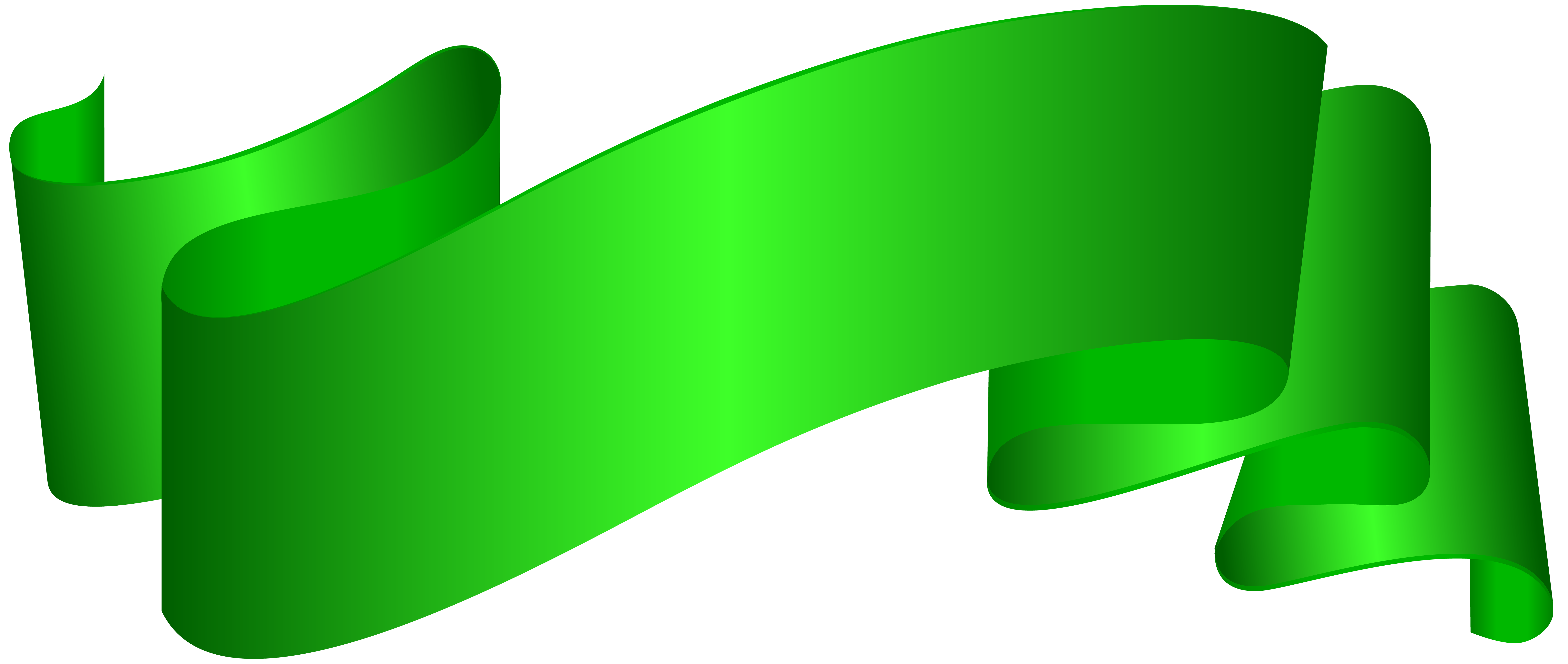 banner green deco clip art png image gallery banner green