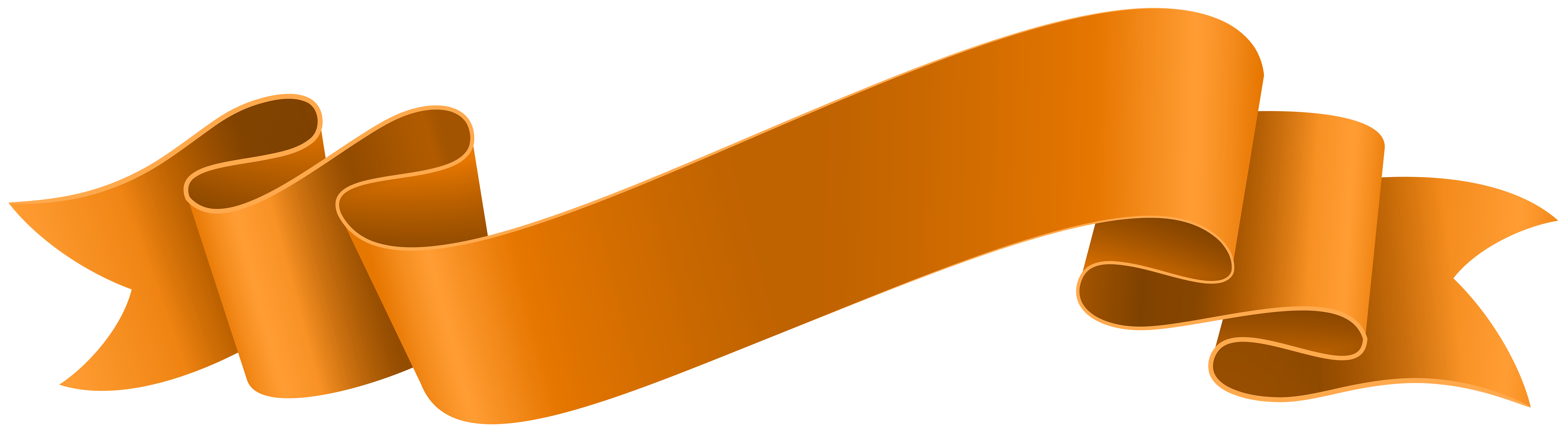 Ribbon Banner Orange Png, Transparent Png, png download, transparent png  image