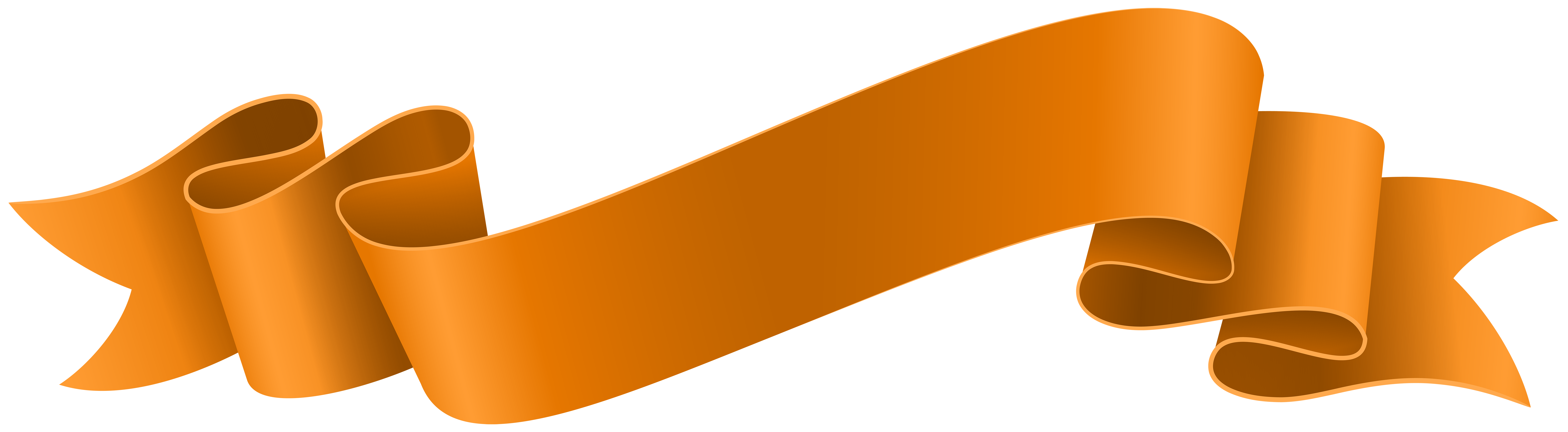 Orange Ribbon Png Png Image Collection