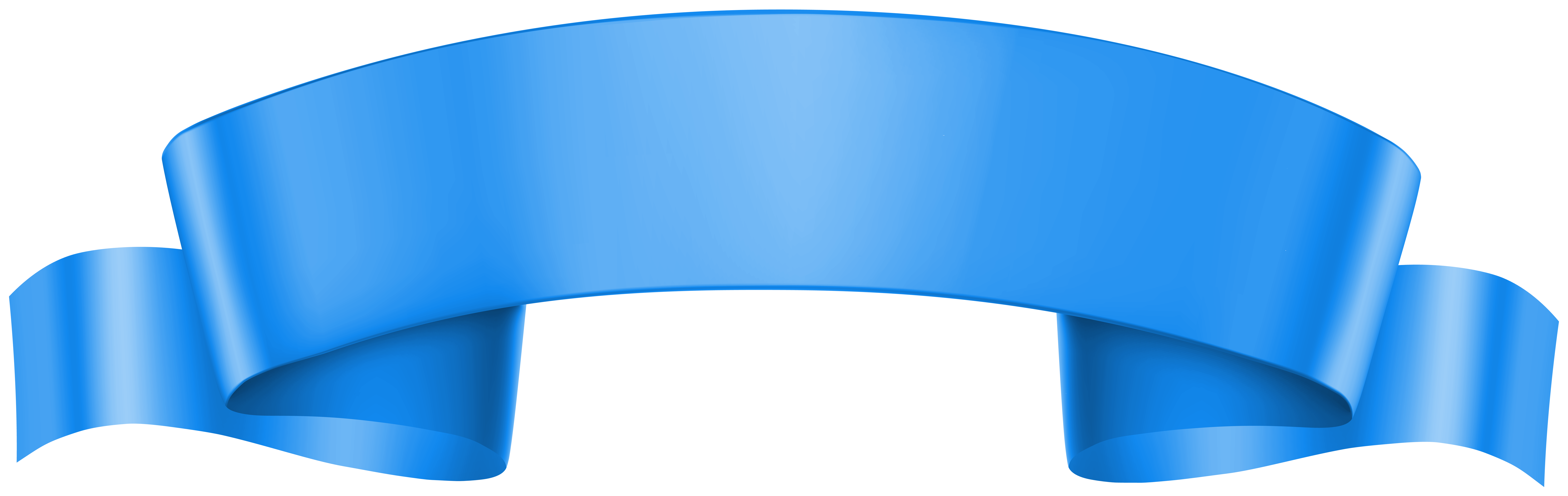 Blue Banner Transparent PNG Image