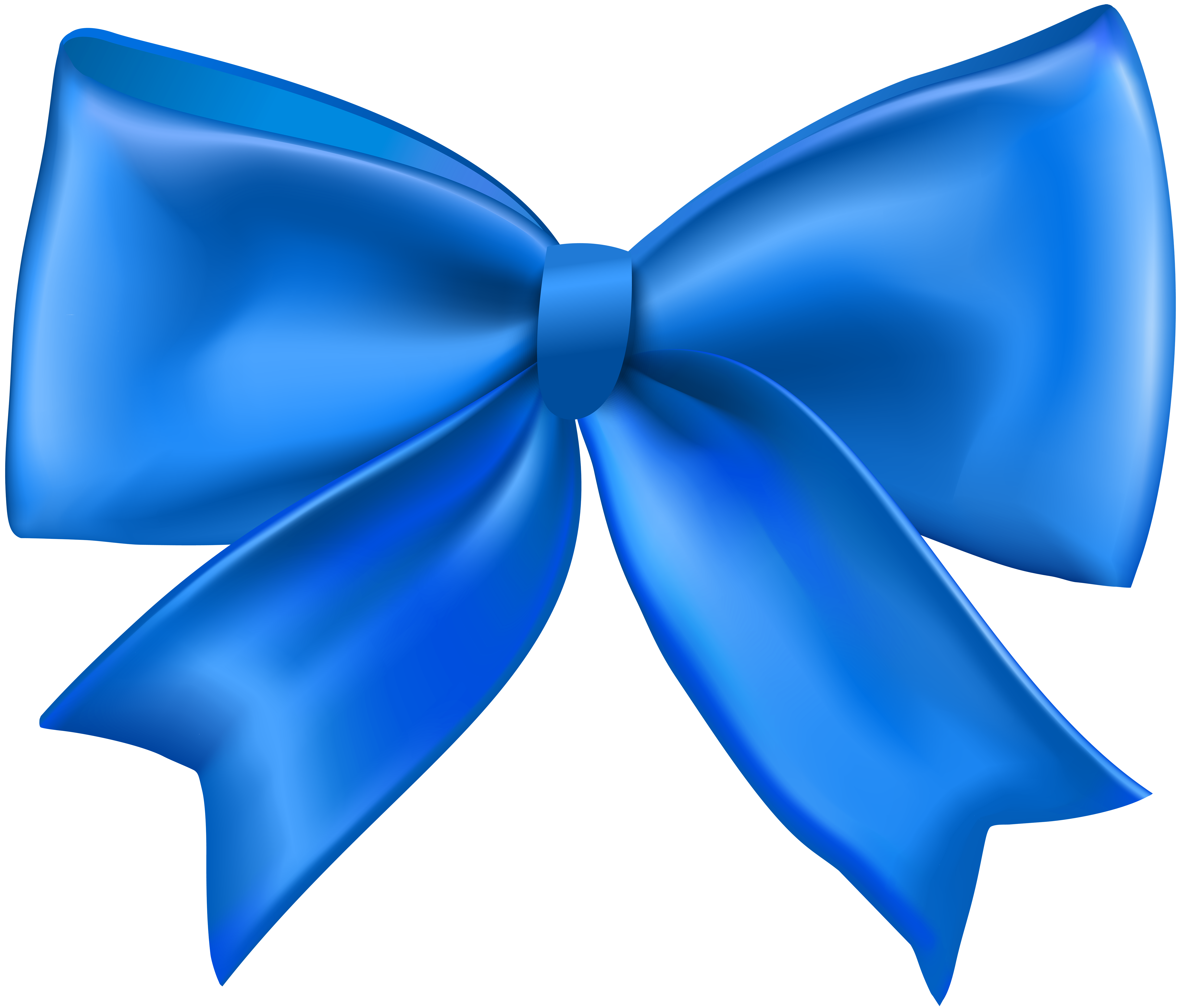 Blue Ribbon with Bow PNG Clip Art - Best WEB Clipart