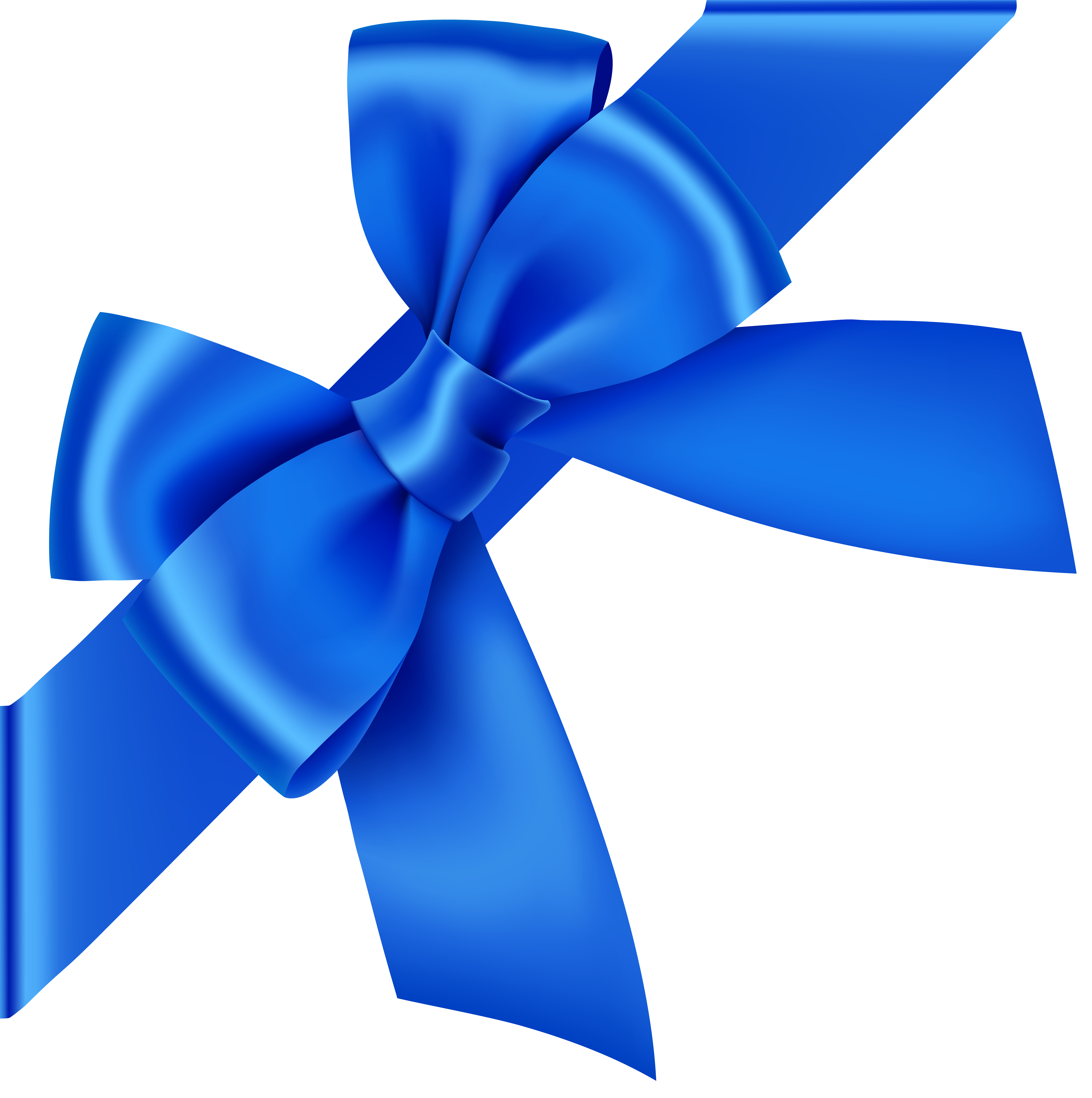 Blue Corner Bow Transp...