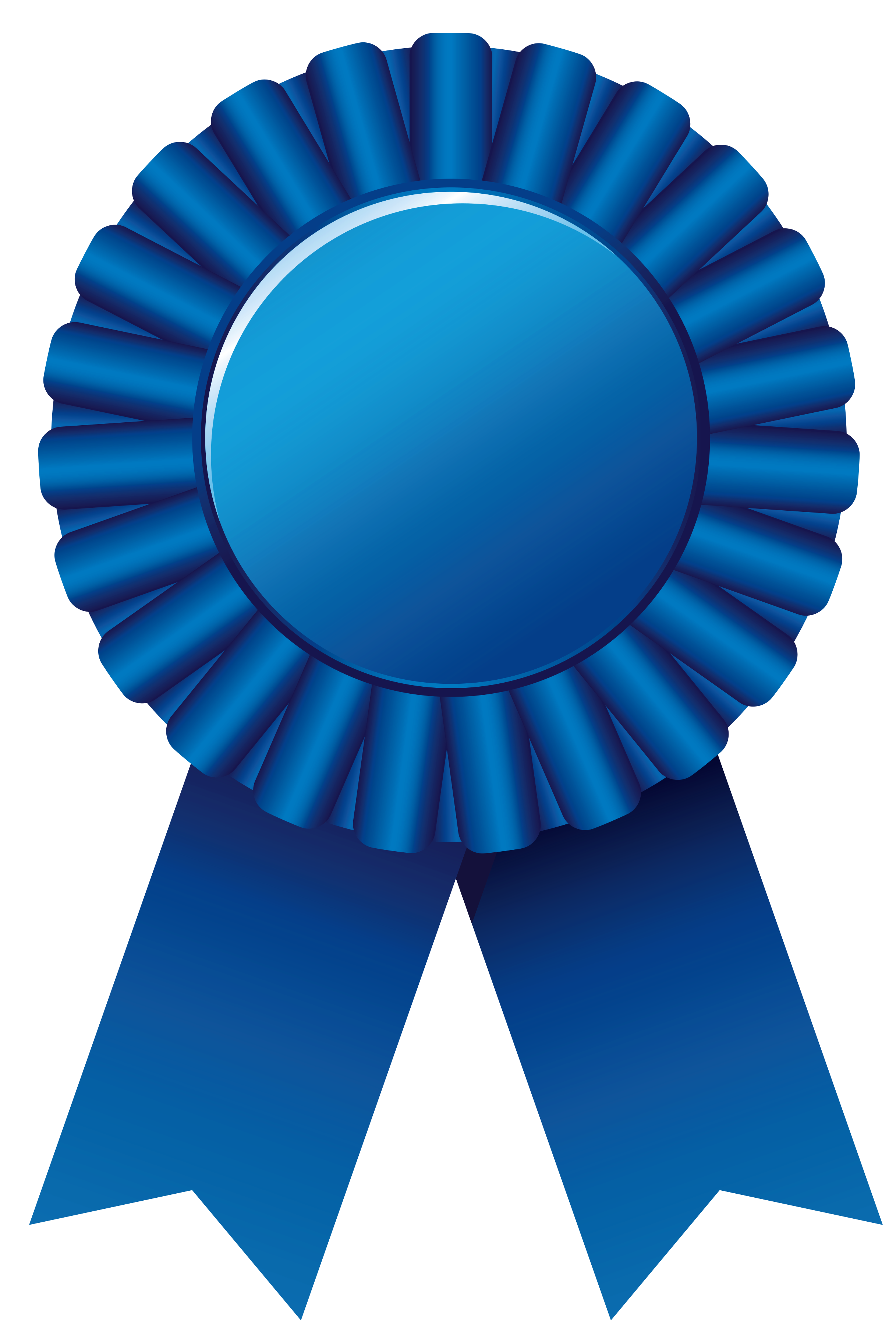 Blue Rosette Ribbon PNG Clipar Image | Gallery Yopriceville - High ...