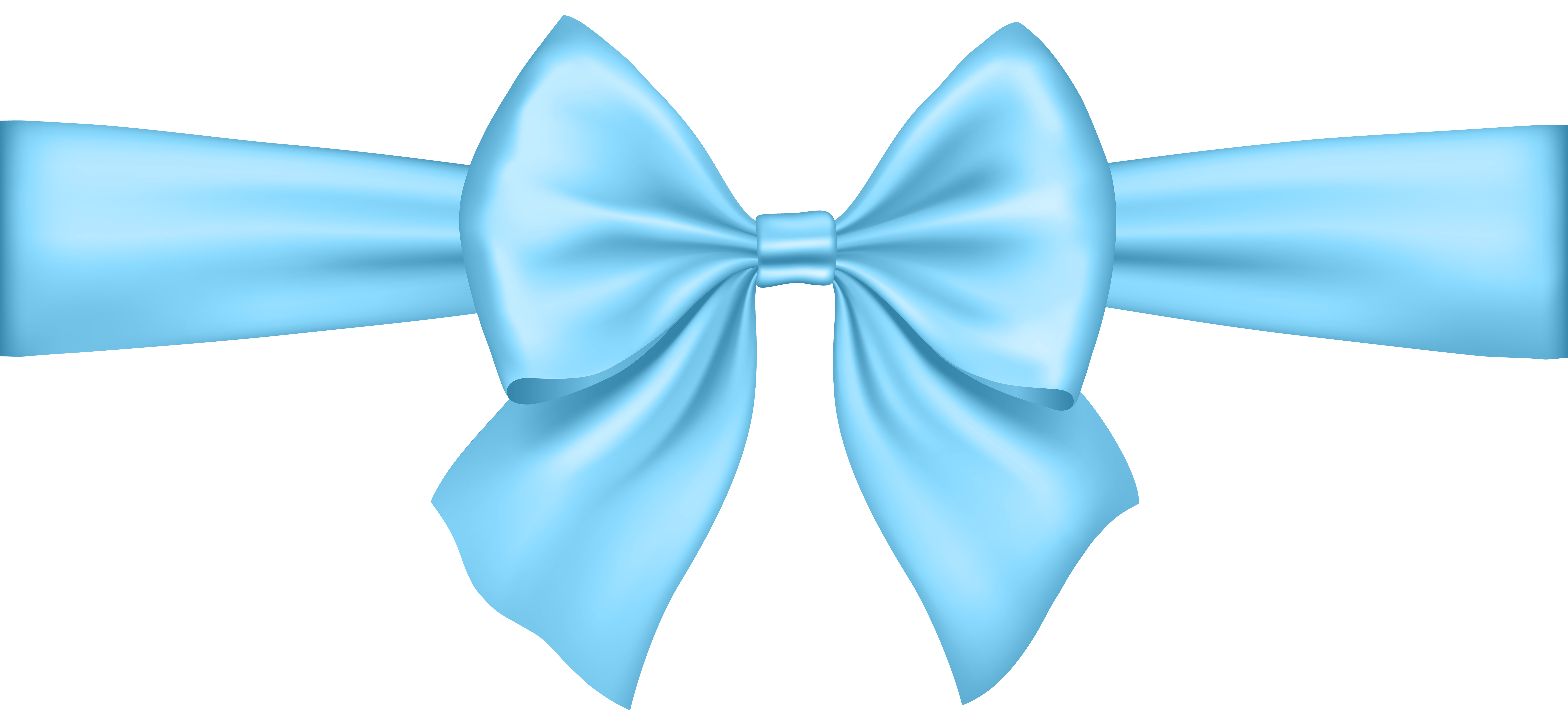 Bow Soft Blue Transparent PNG Clip Art | Gallery Yopriceville - High ...