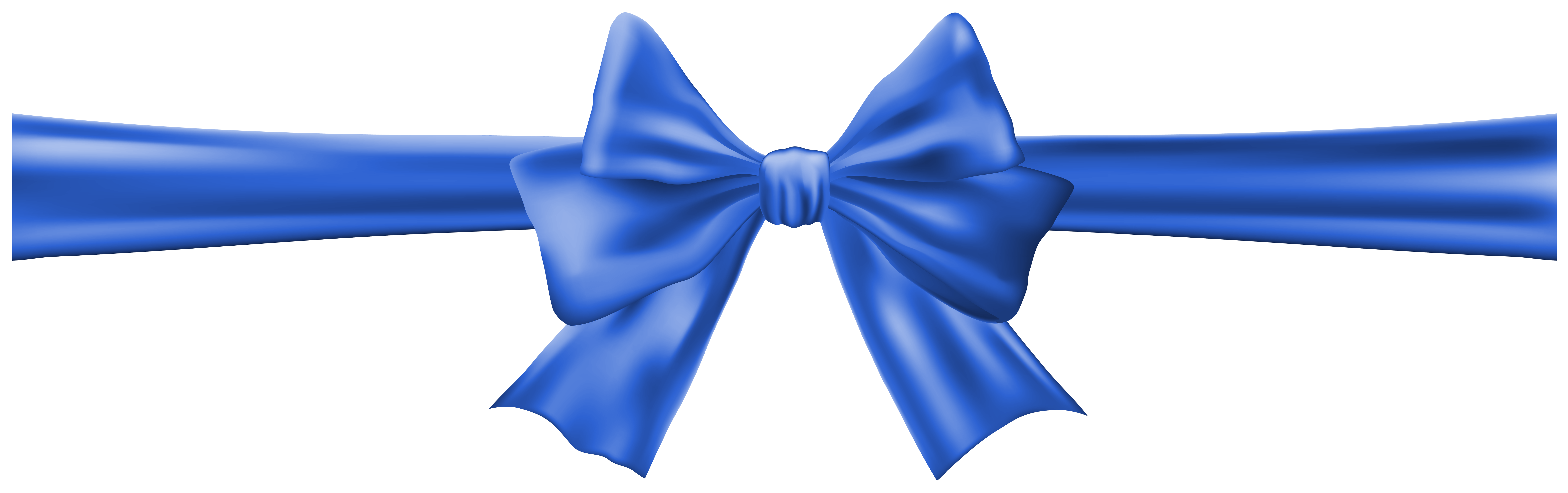 Decorative blue bow with blue ribbon for gift decor on transparent  background PNG.png - Similar PNG