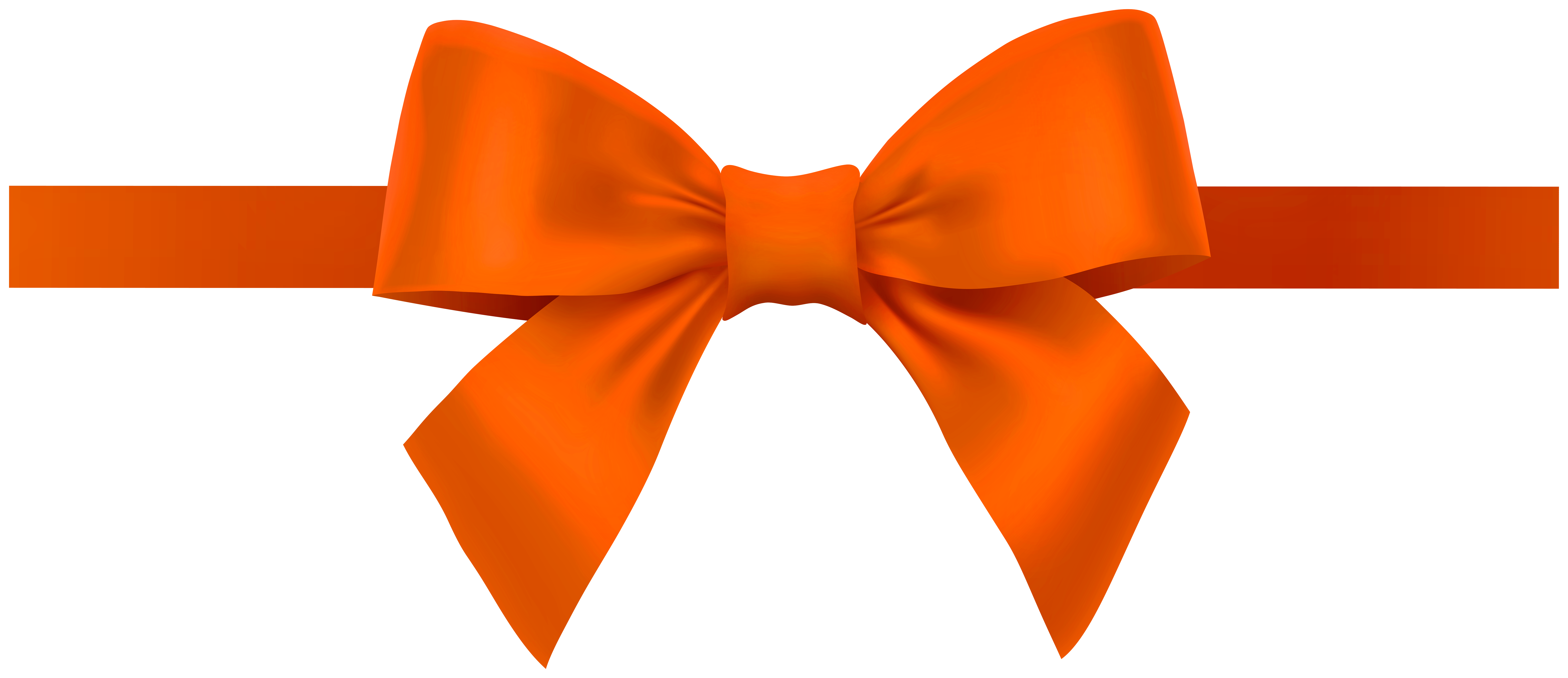 orange ribbon bow