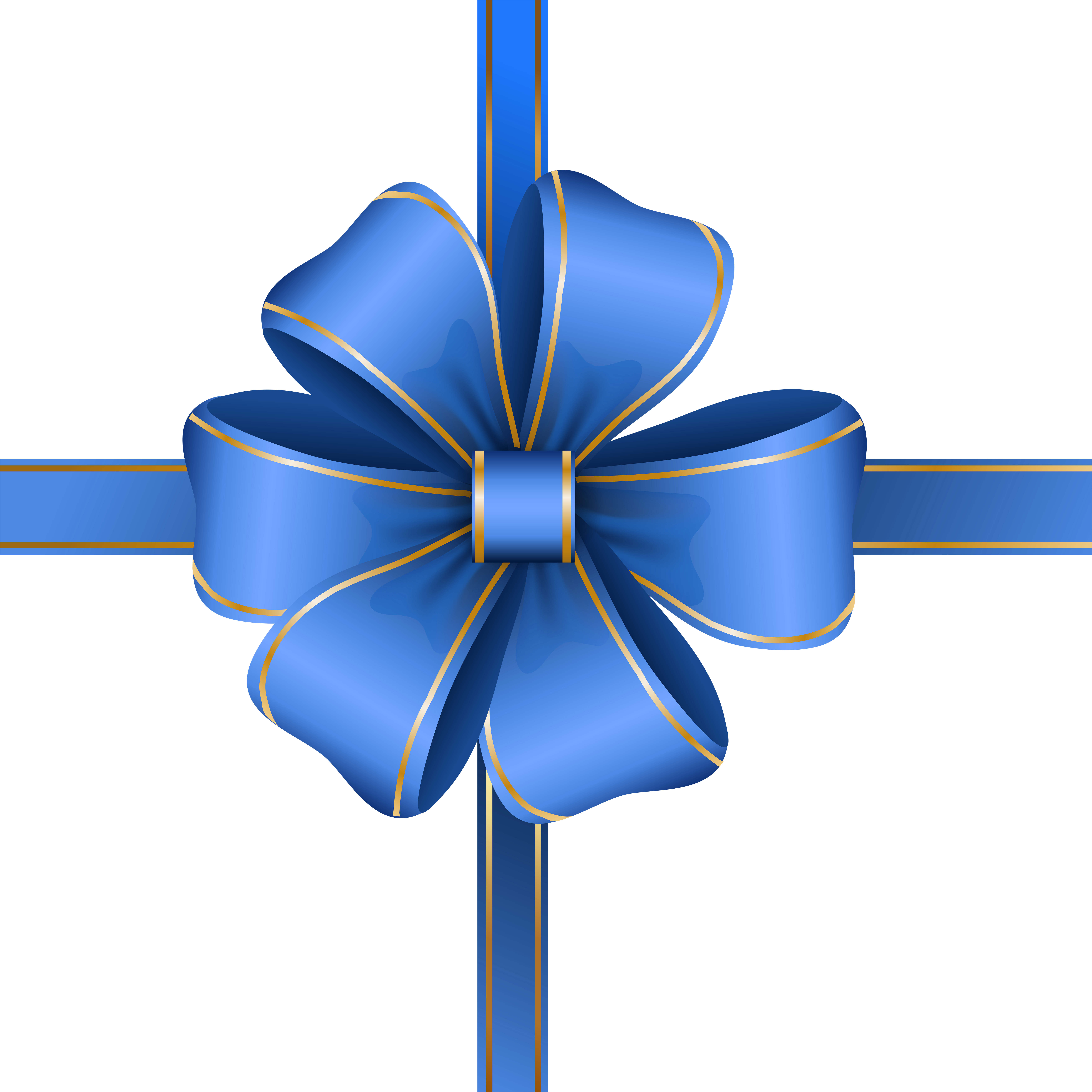 Decorative Blue Bow Transparent PNG Clip Art Image | Gallery