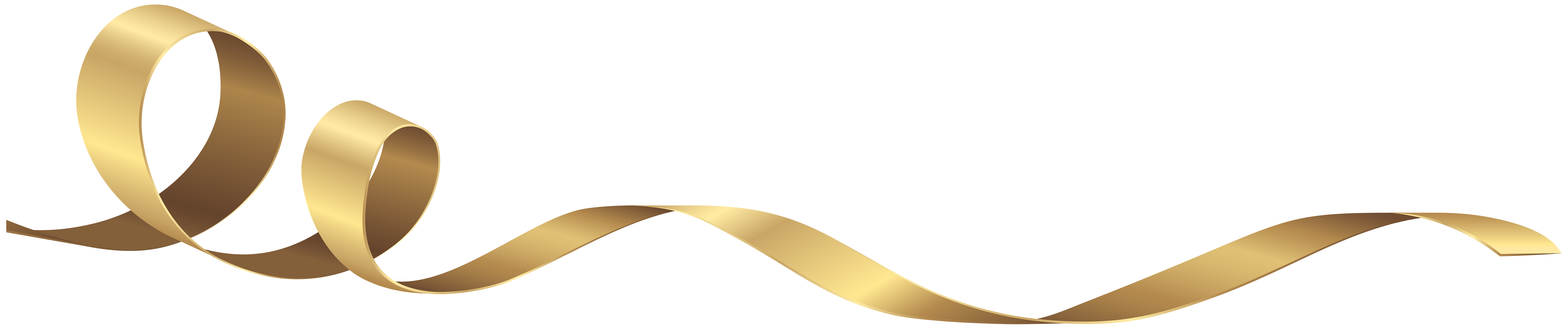 Decorative Gold Curly Tape Transparent PNG Clip Art | Gallery ...