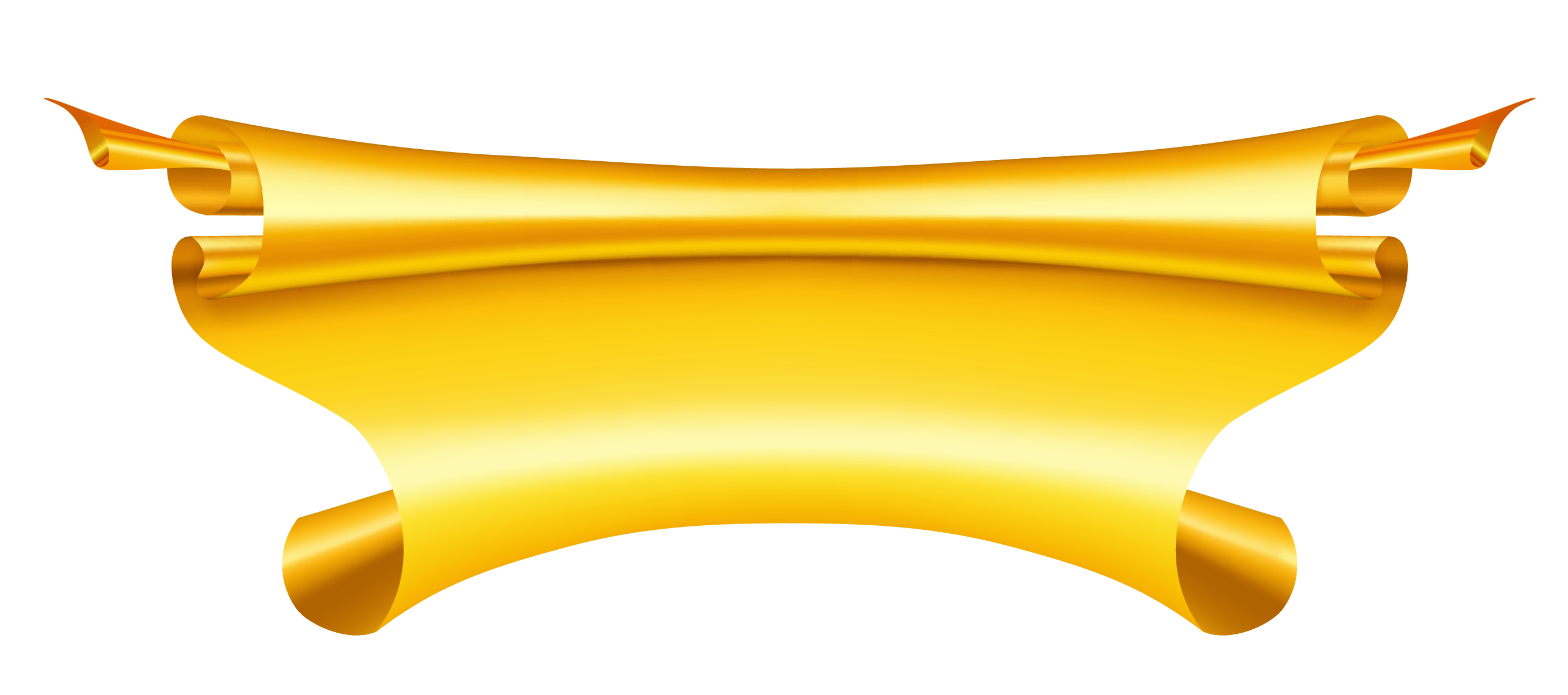 Gold Streamer Clip Art Image​  Gallery Yopriceville - High-Quality Free  Images and Transparent PNG Clipart