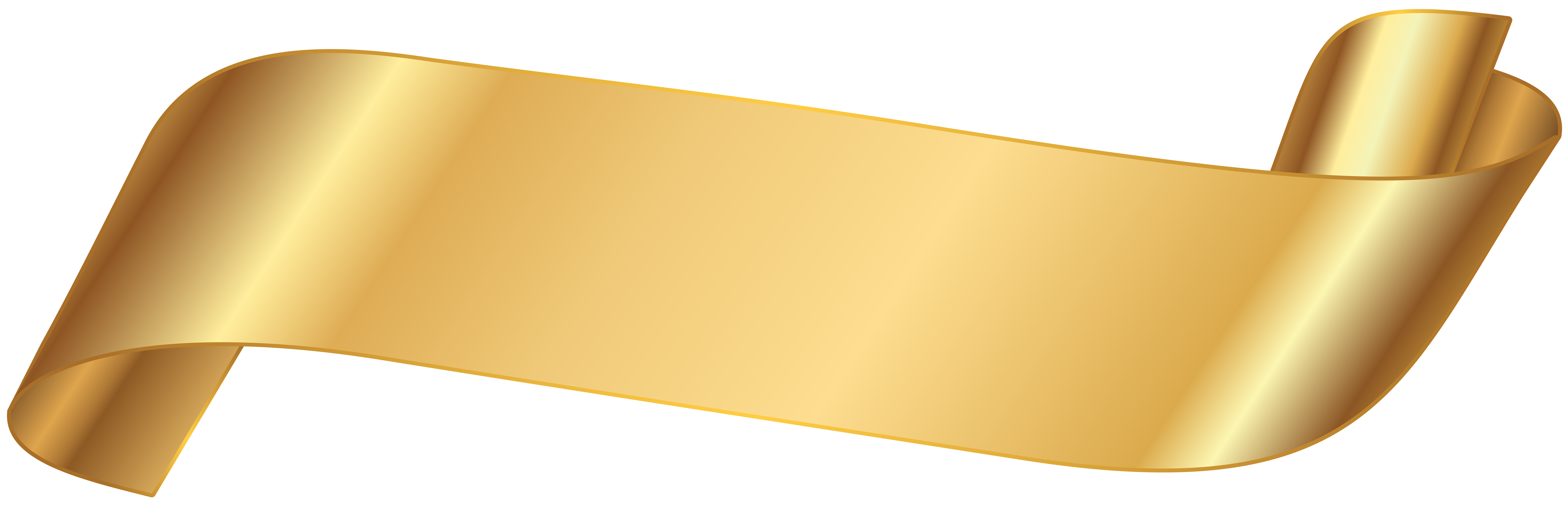 gold banner transparent png