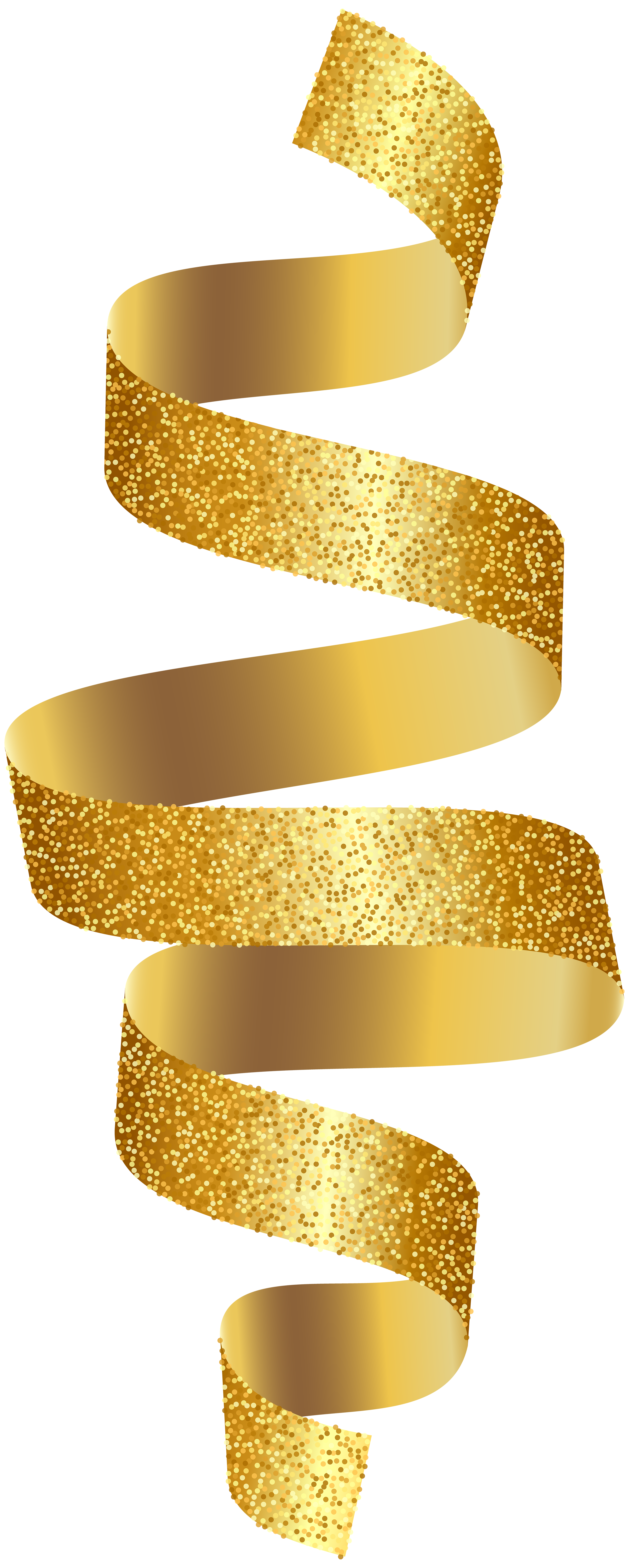 Gold Ribbon PNG Transparent Clip Art Image​